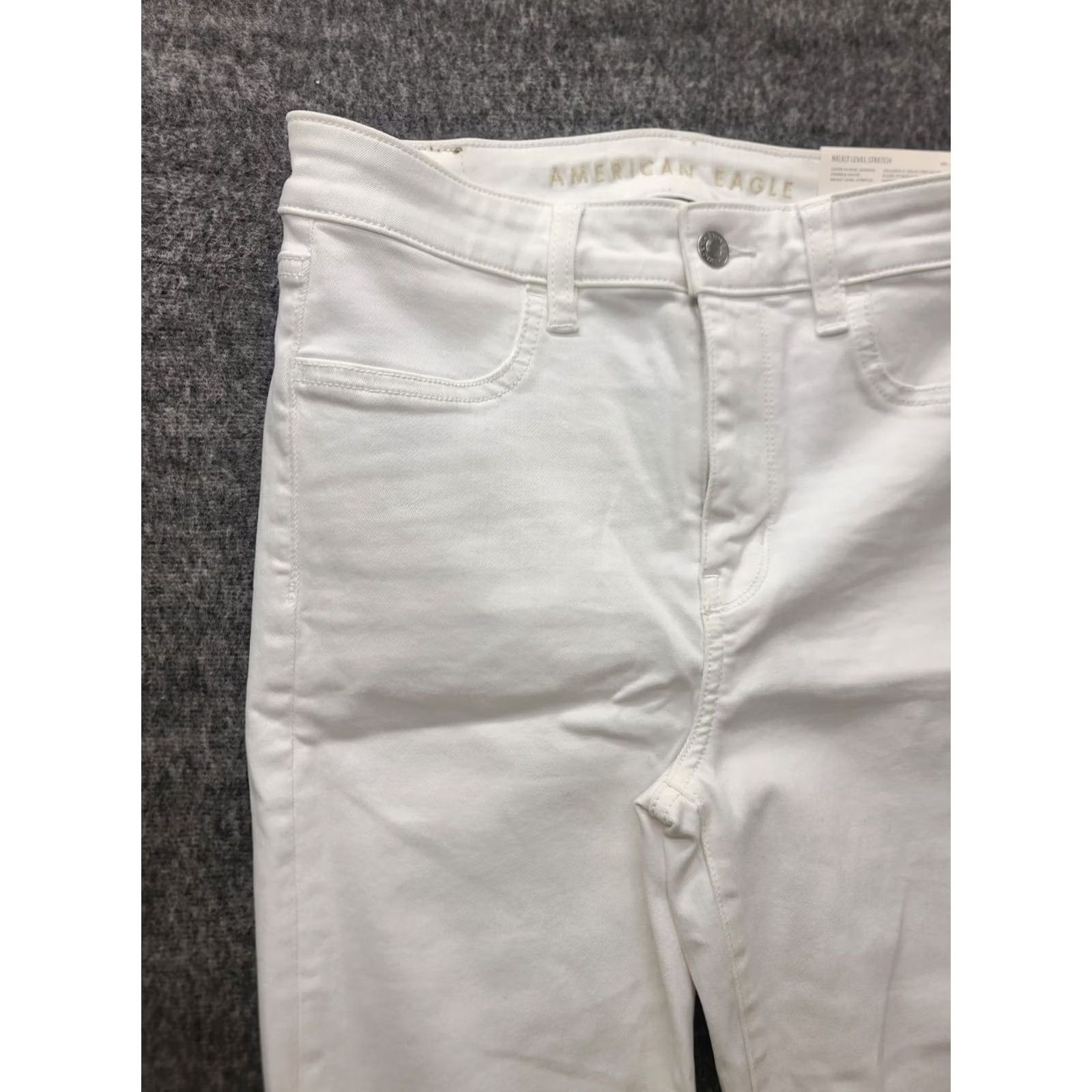 American Eagle Outfitters VINTAGE American Eagle Jeans Womens 6 27x28 Regular Ankle High Rise White 5-Pocket Denim Capstone Size 28" / US 6 / IT 42 - 7 Thumbnail