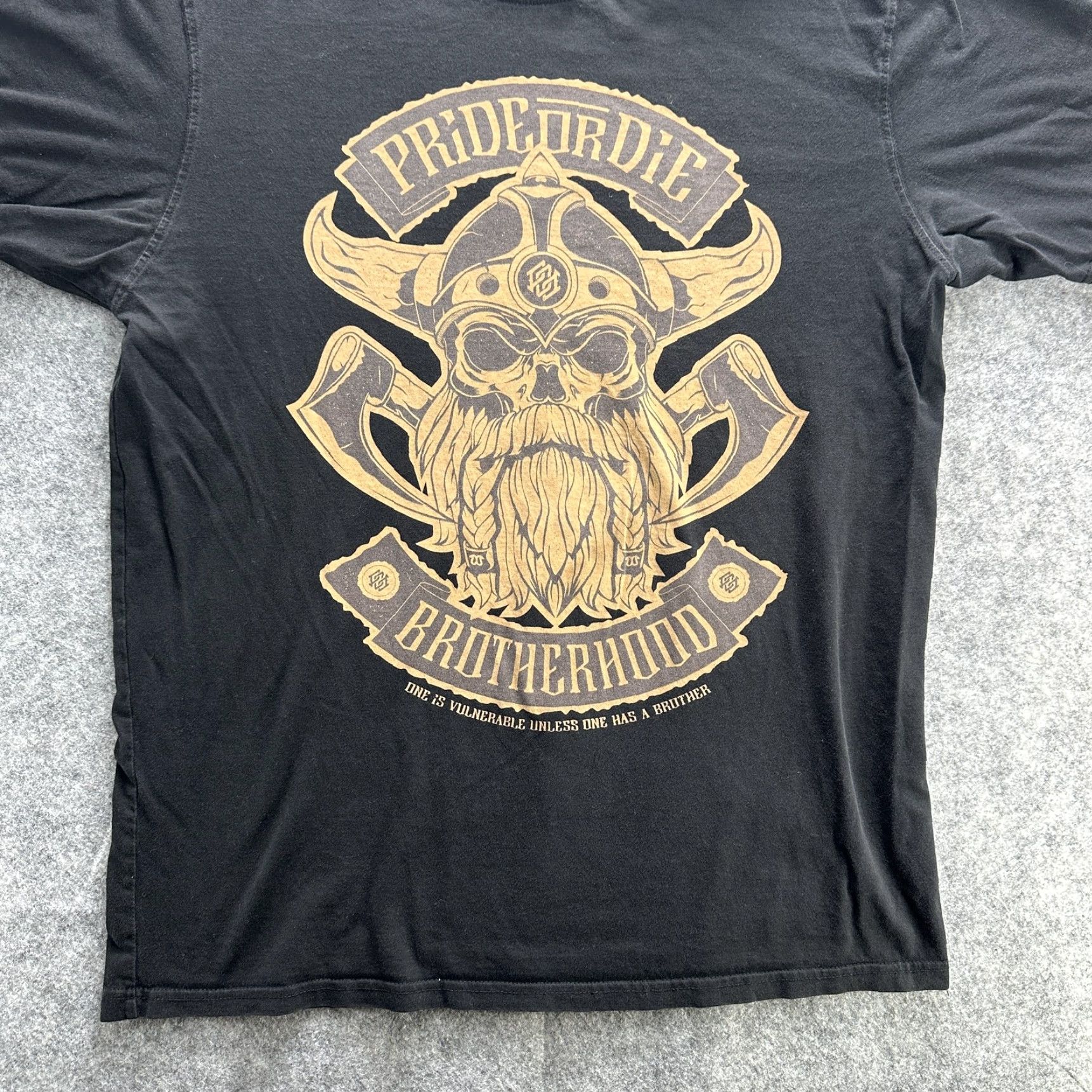 Vintage Pride Or Die Shirt Mens 2XL Black Viking Skull Graphic MMA Tee Size US XXL / EU 58 / 5 - 5 Thumbnail