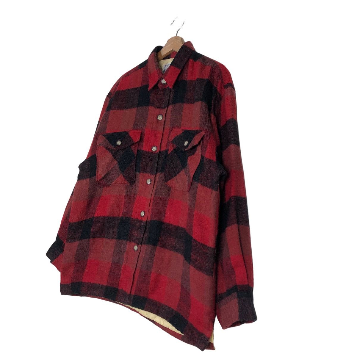 Japanese Brand 🔥Vintage Alaskan Woodman Shirt Jacket Wool Tartan Design Size US M / EU 48-50 / 2 - 2 Thumbnail