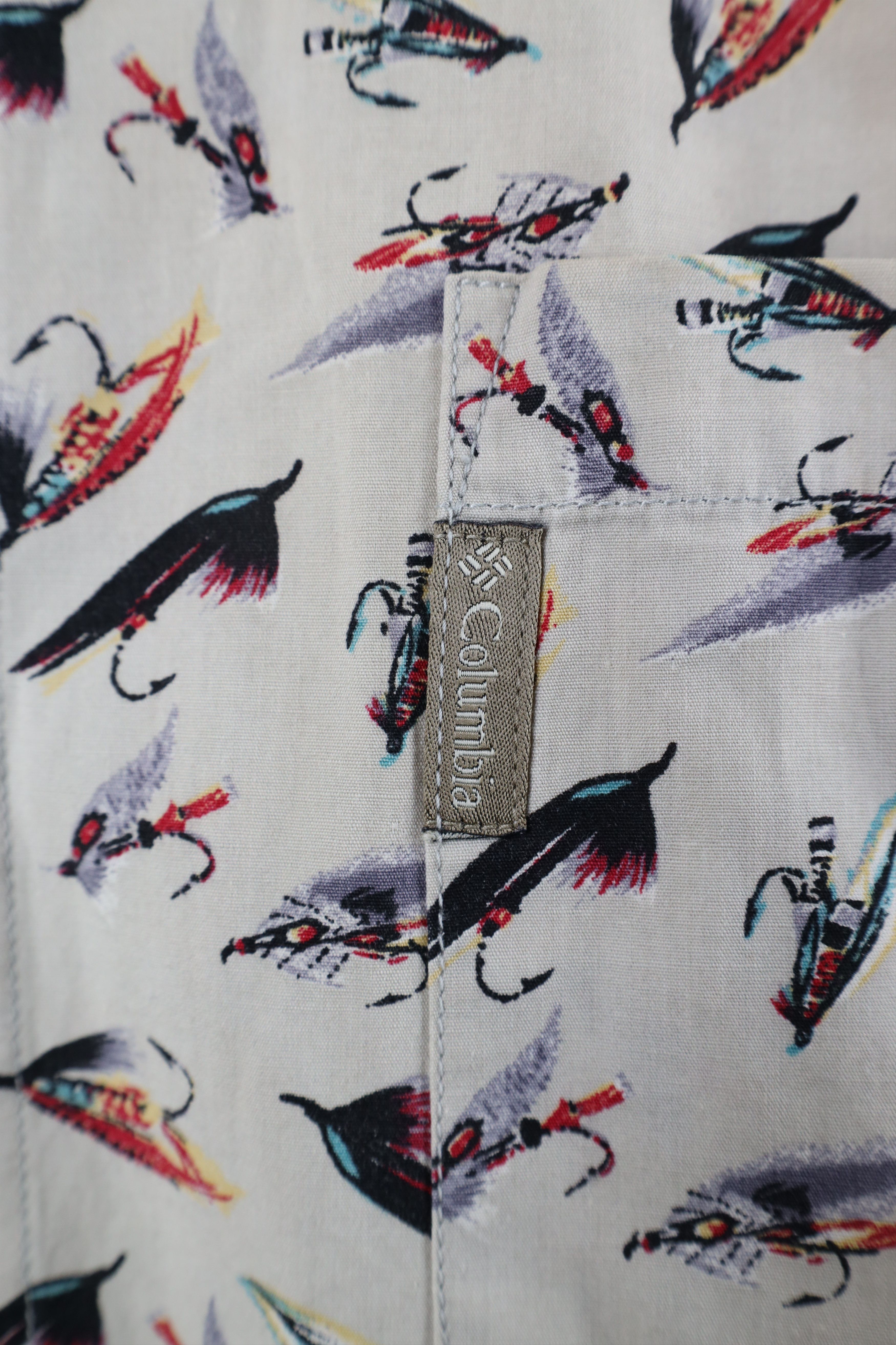 Columbia × Vintage Vintage 90s Columbia Over Print Short Sleeve Button Shirt Size US XXL / EU 58 / 5 - 4 Thumbnail