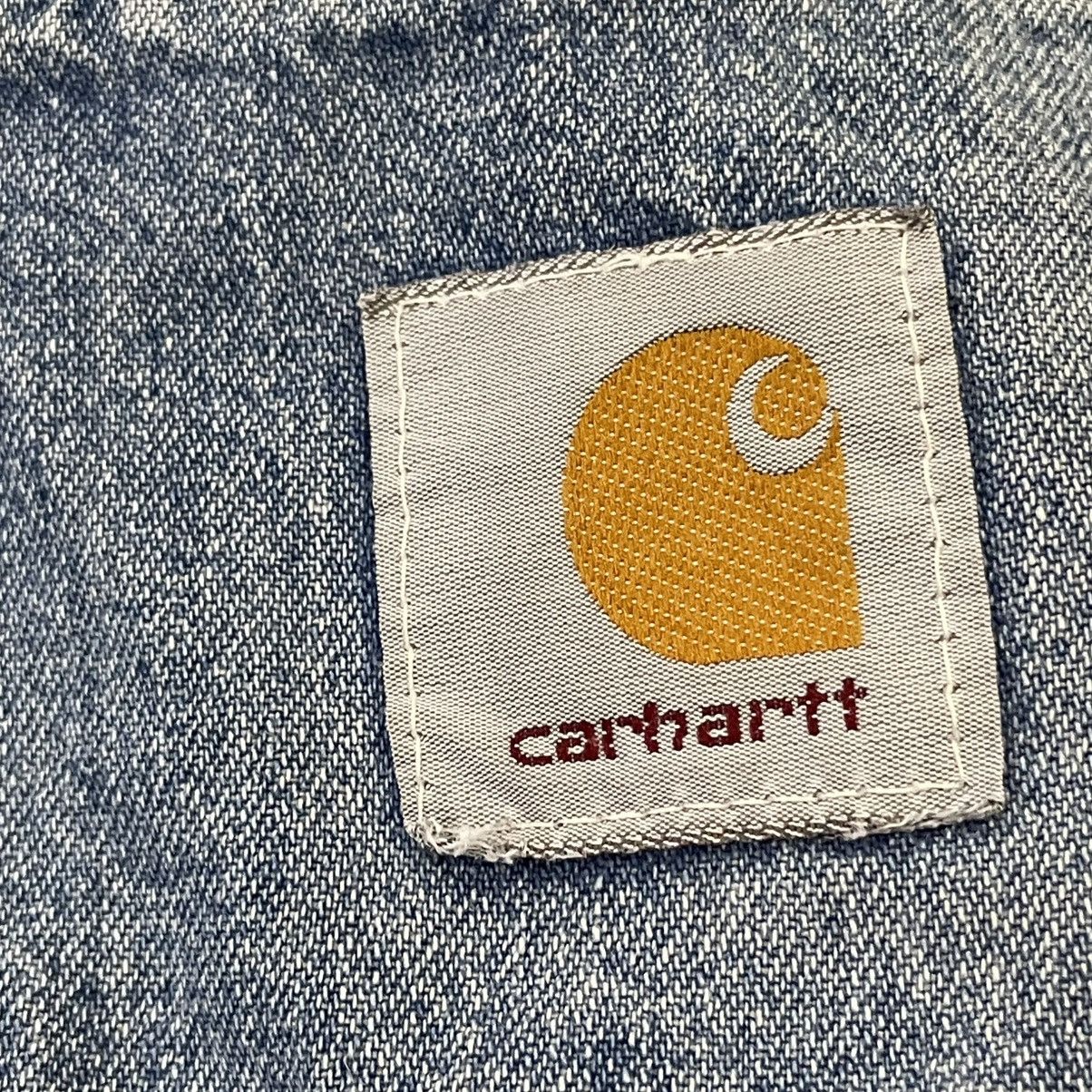 Carhartt Vintage Carhartt Carpenter Pants Light Wash Raw Hem Cropped Size US 34 / EU 50 - 8 Thumbnail