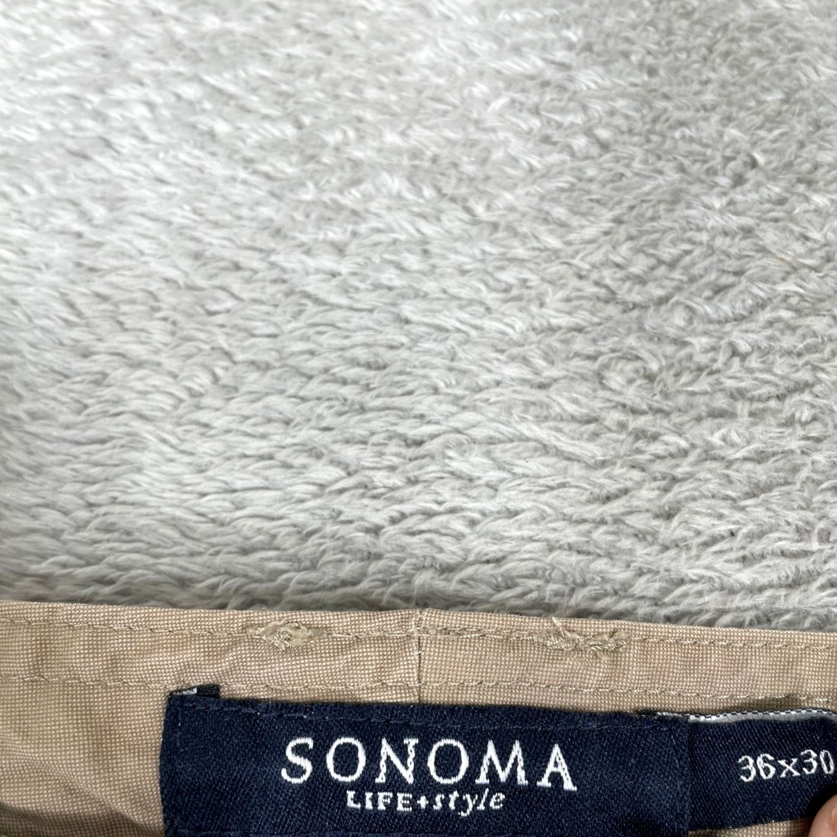 Vintage VINTAGE Sonoma Cargo Pants Mens 36x30 Tan Convertible Hiking Gorpcore Baggy Y2K Size US 36 / EU 52 - 3 Thumbnail