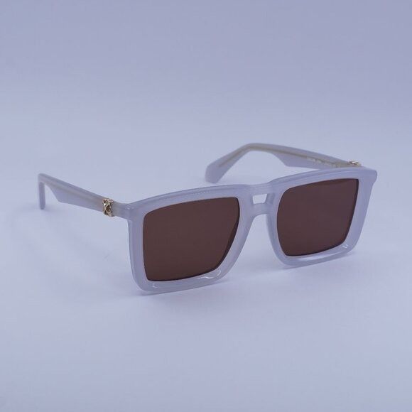 NEW OFF-WHITE SUNGLASSES BEIGE UNISEX EYEWEAR OFF-WHITE OERI13W STRATFORD 6107 NEW OFF-WHITE SUNGLASSES BEIGE UNISEX EYEWEAR OFF-WHITE  main image 2