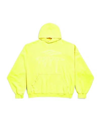Balenciaga o1w1db11225 3B Liquified Hoodie Large Fit in Yellow Size US XXS / EU 40 - 1 Preview