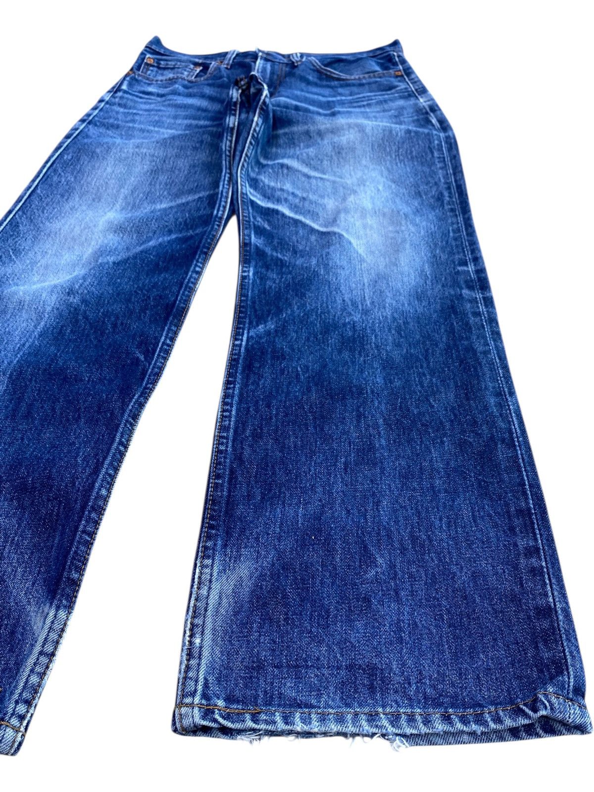 Levi's Levi’s 508 Whiskers Blue Faded Wash Style Straight Jeans Size US 30 / EU 46 - 8 Thumbnail
