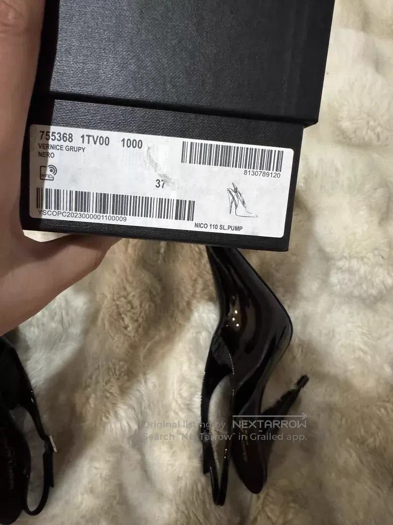 Saint Laurent Paris Saint Laurent Paris Crystal Rhinestone Patent Leather High Size US 6.5 / IT 36.5 - 9 Thumbnail