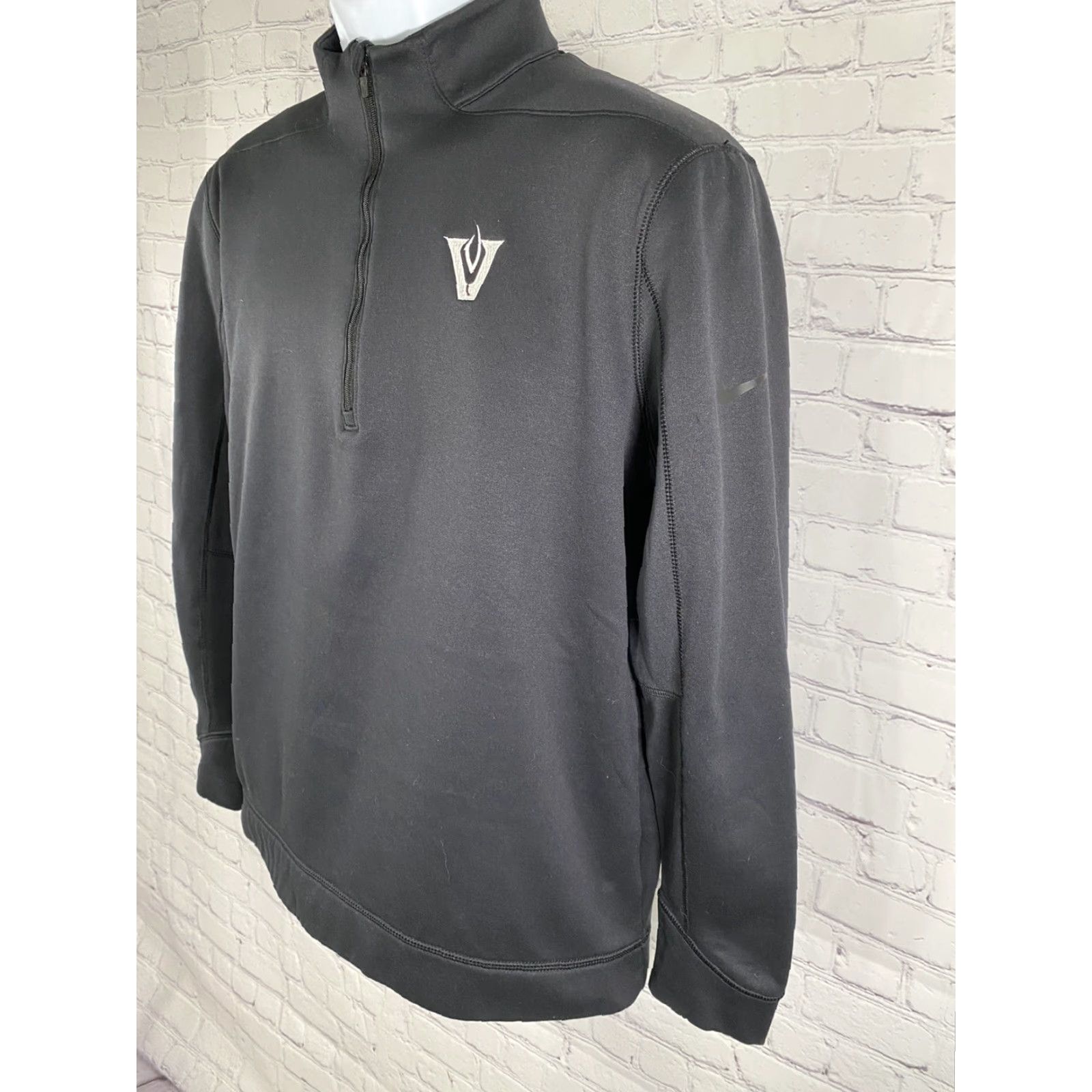 Nike Nike Golf Black Quarter Zip Long Sleeve Pullover Jacket Sweatshirt M Medium Size US M / EU 48-50 / 2 - 2 Thumbnail