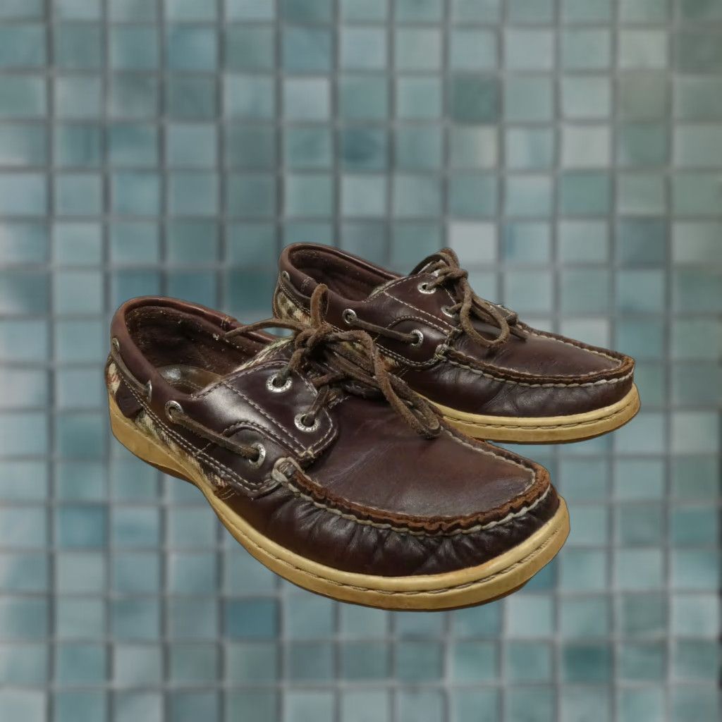 Sperry Sperry Top Sider Loafer Womens 6.5M Brown Leather Slip On Boat Shoe 9791104 Size M / US 6-8 / IT 42-44 - 1 Thumbnail