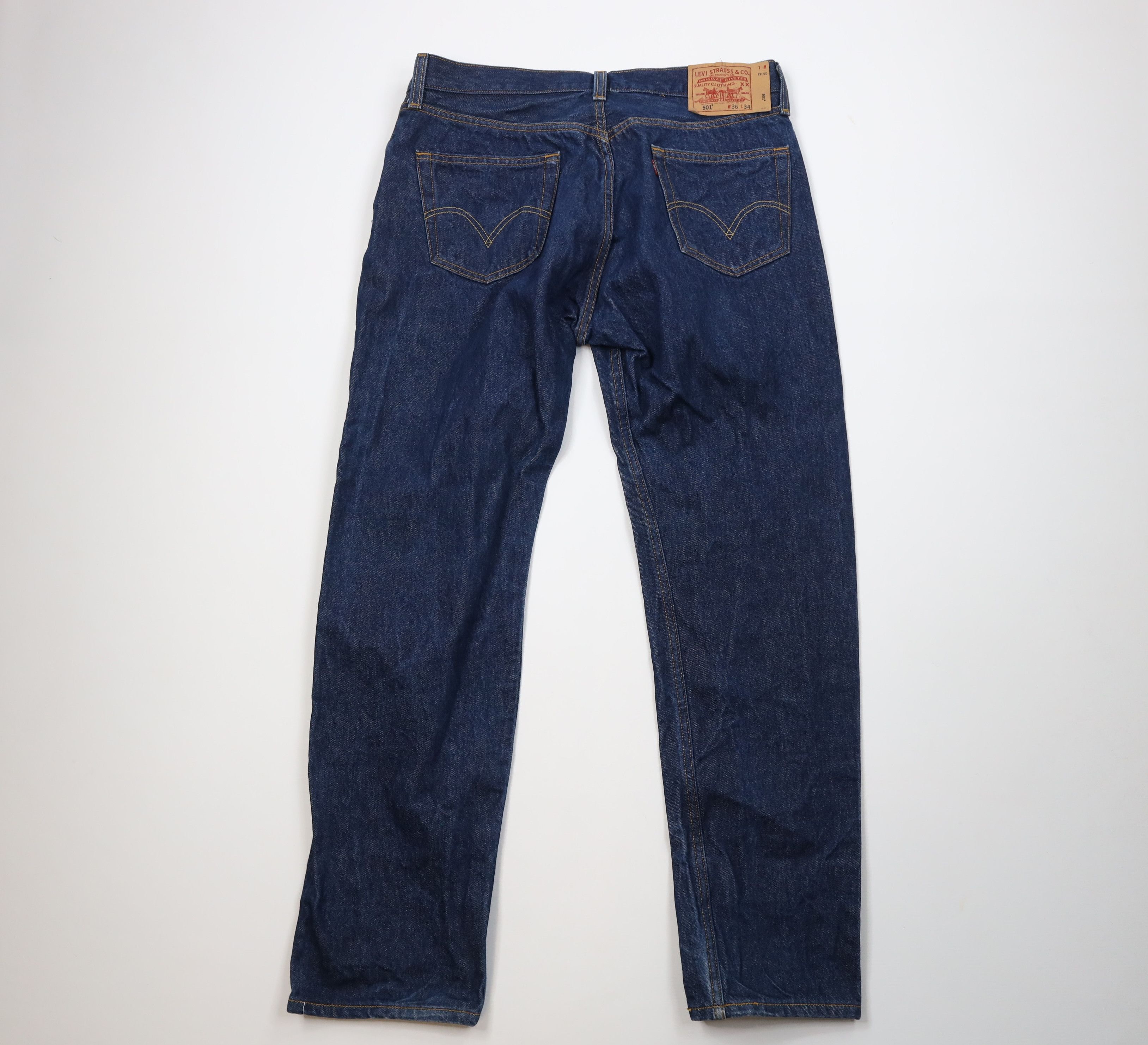 Levi's Vintage Y2K Levis 501xx Button Fly Original Fit Denim Jeans Size US 38 / EU 54 - 7 Thumbnail