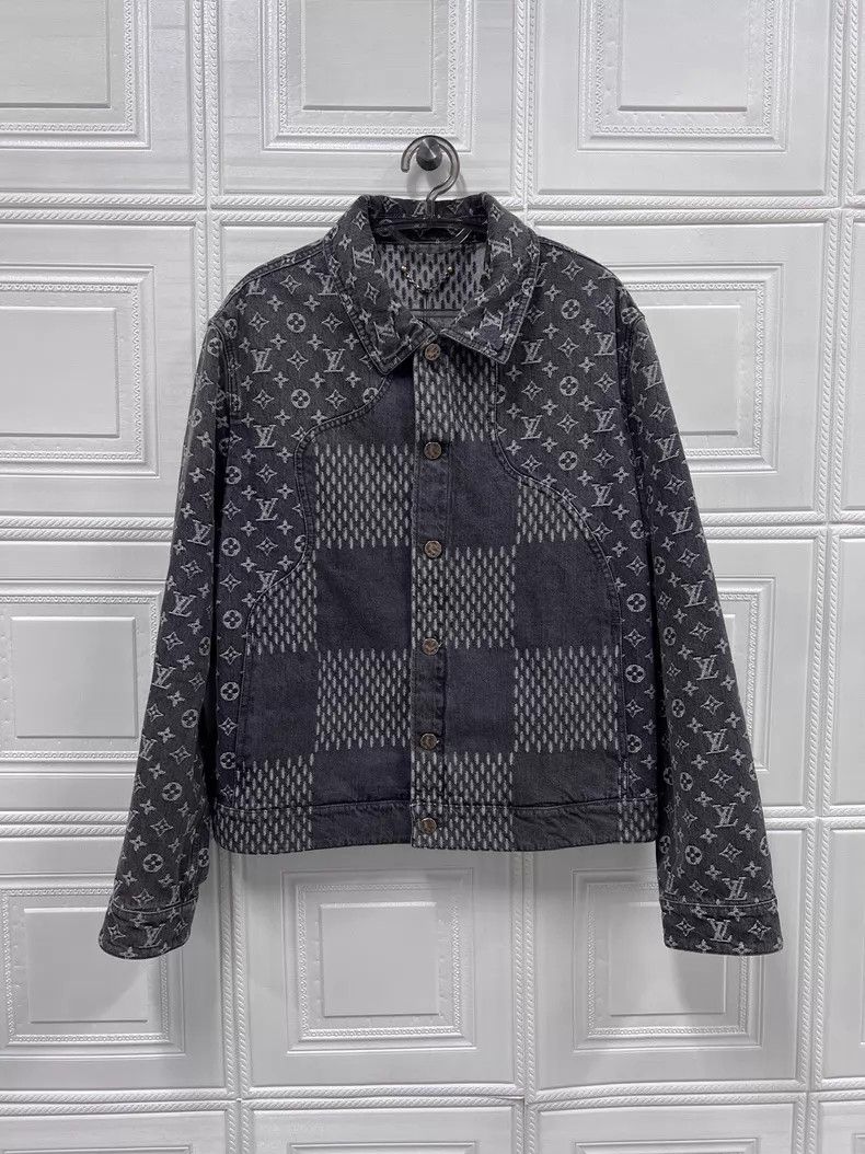 Louis Vuitton Louis Vuitton Nigo Full Logo Denim Jacket Size US M / EU 48-50 / 2 - 1 Thumbnail