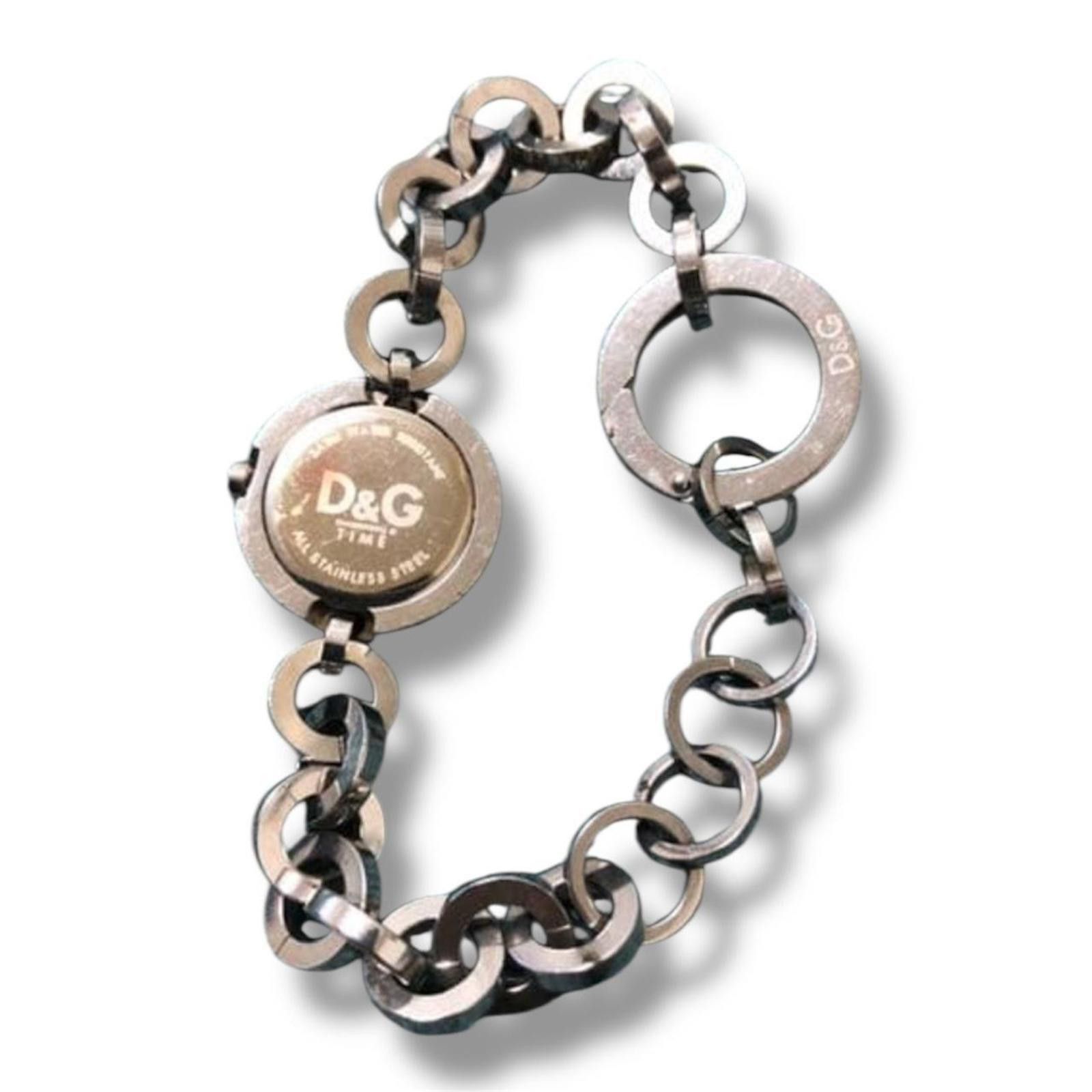 Dolce & Gabbana Dolce & Gabbana goth grunge style silver chain hoop watch Size ONE SIZE - 2 Thumbnail