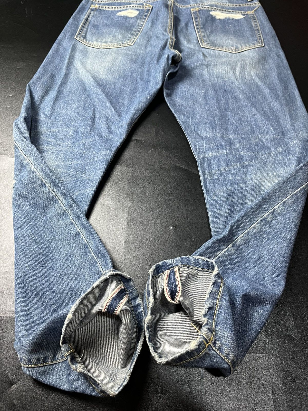 Hysteric Glamour × If Six Was Nine × Japanese Brand Farmer’s market selvage Distressed jeans Size US 31 - 5 Thumbnail