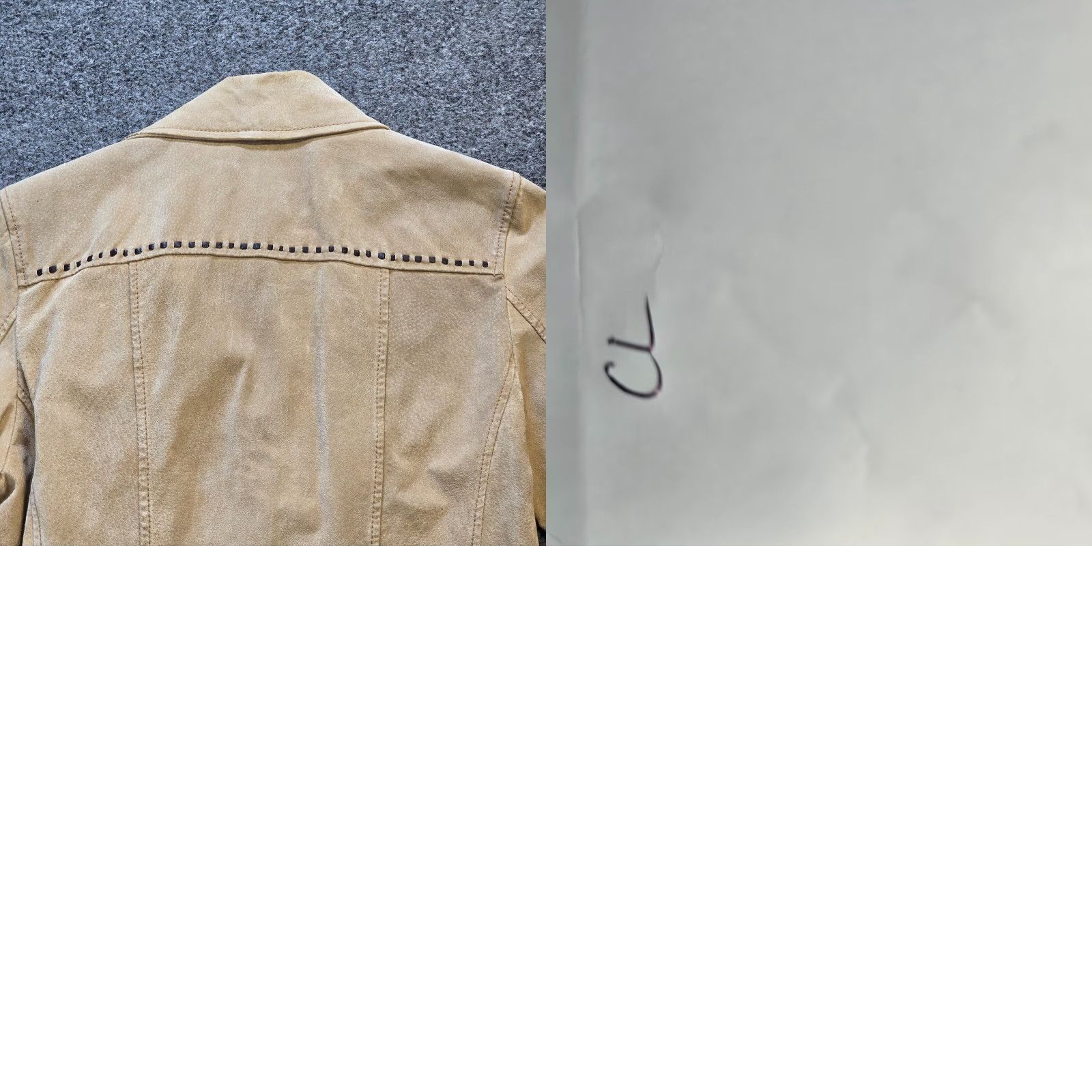 Vintage Colebrook Jacket Womens Size Small Beige Leather Fitted Western Jacket Size S / US 4 / IT 40 - 9 Thumbnail
