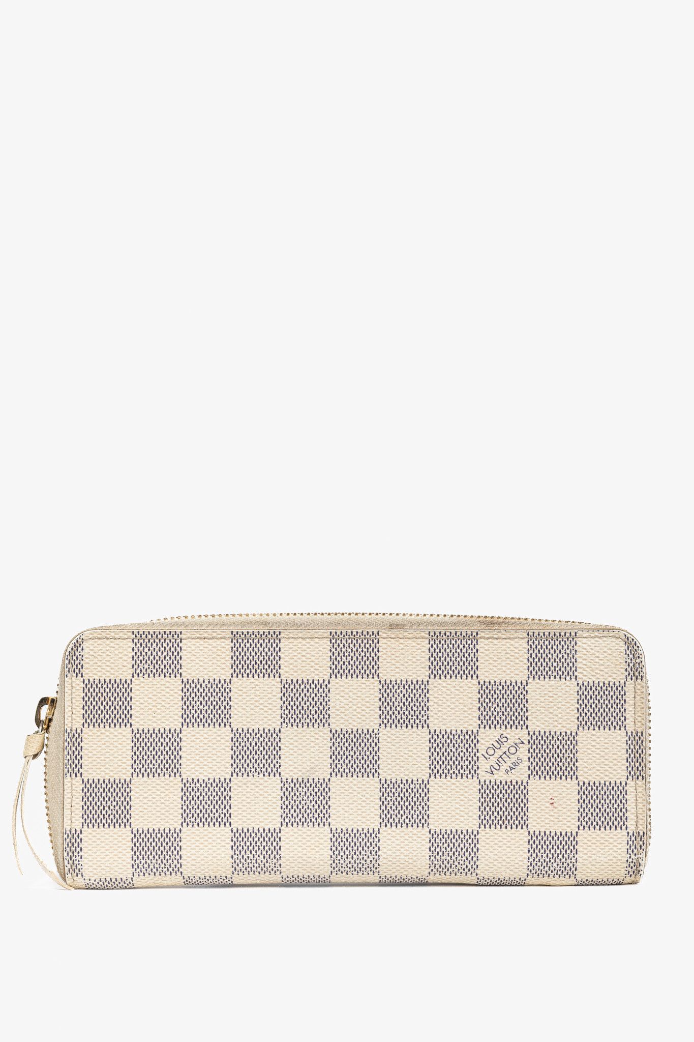 Louis Vuitton Louis Vuitton Clemence Damier Azur Canvas Zip Wallet Size ONE SIZE - 1 Thumbnail