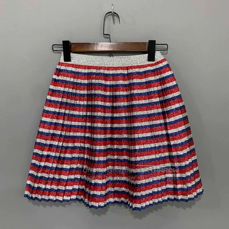 Gucci Gucci Colourful glitter pink pleated skirt Size 28" / US 6 / IT 42 - 3 Thumbnail