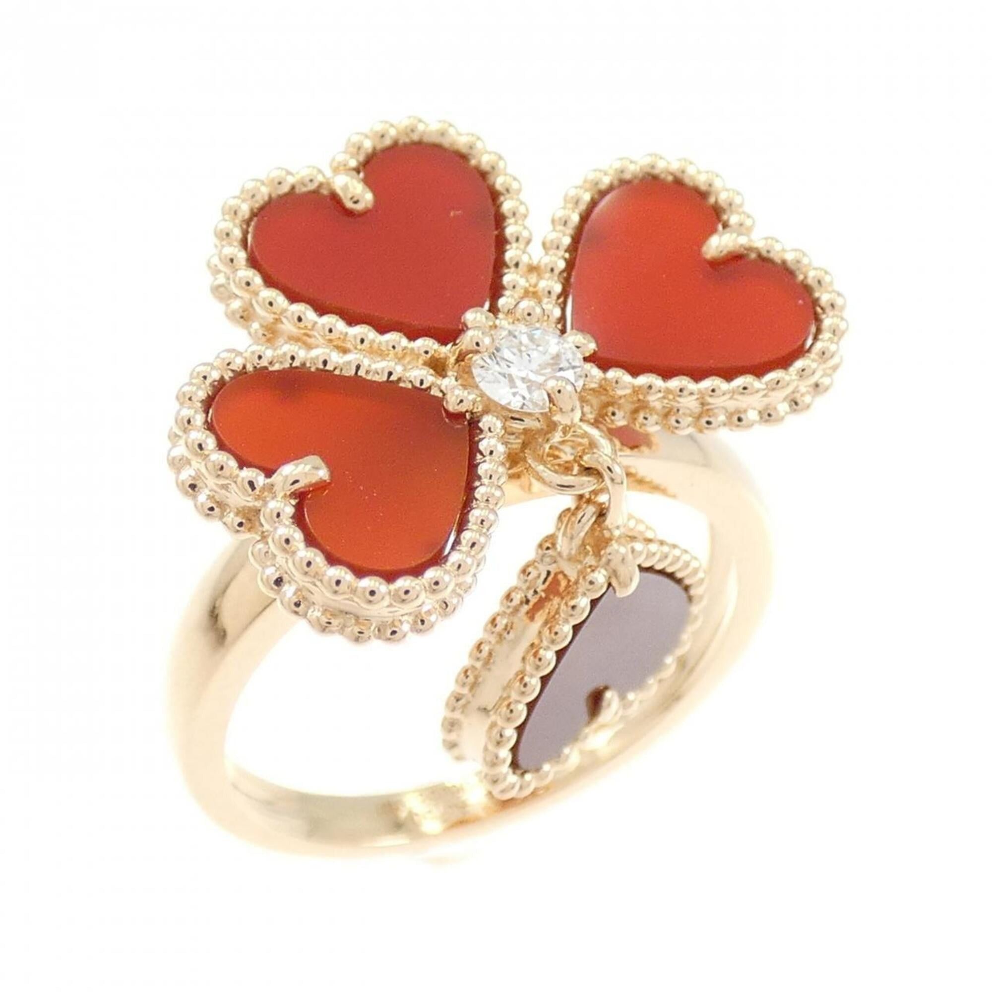 Van Cleef & Arpels Sweet Alhambra Feuillage Ring, Women's