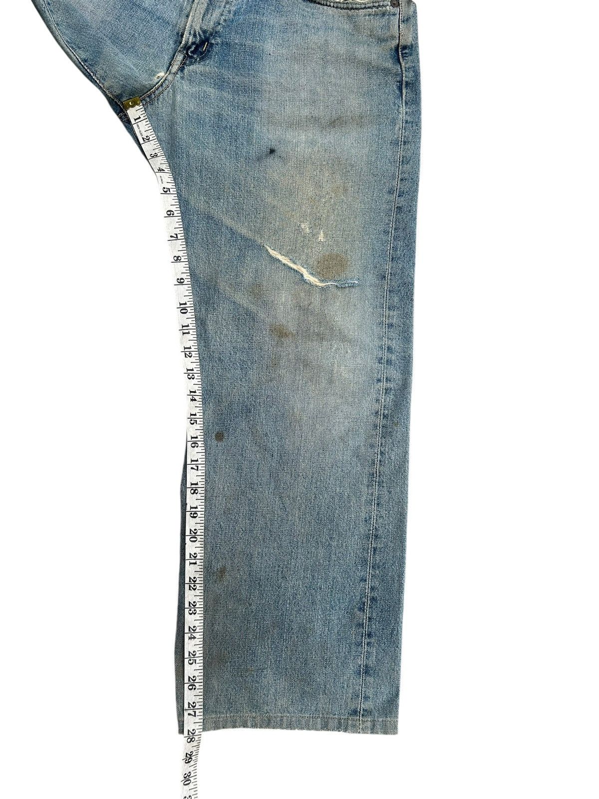 Kapital Thrashed Vintage Edwin 505 Selvedge Dirty Rusty Denim Jeans Size US 33 - 19 Thumbnail