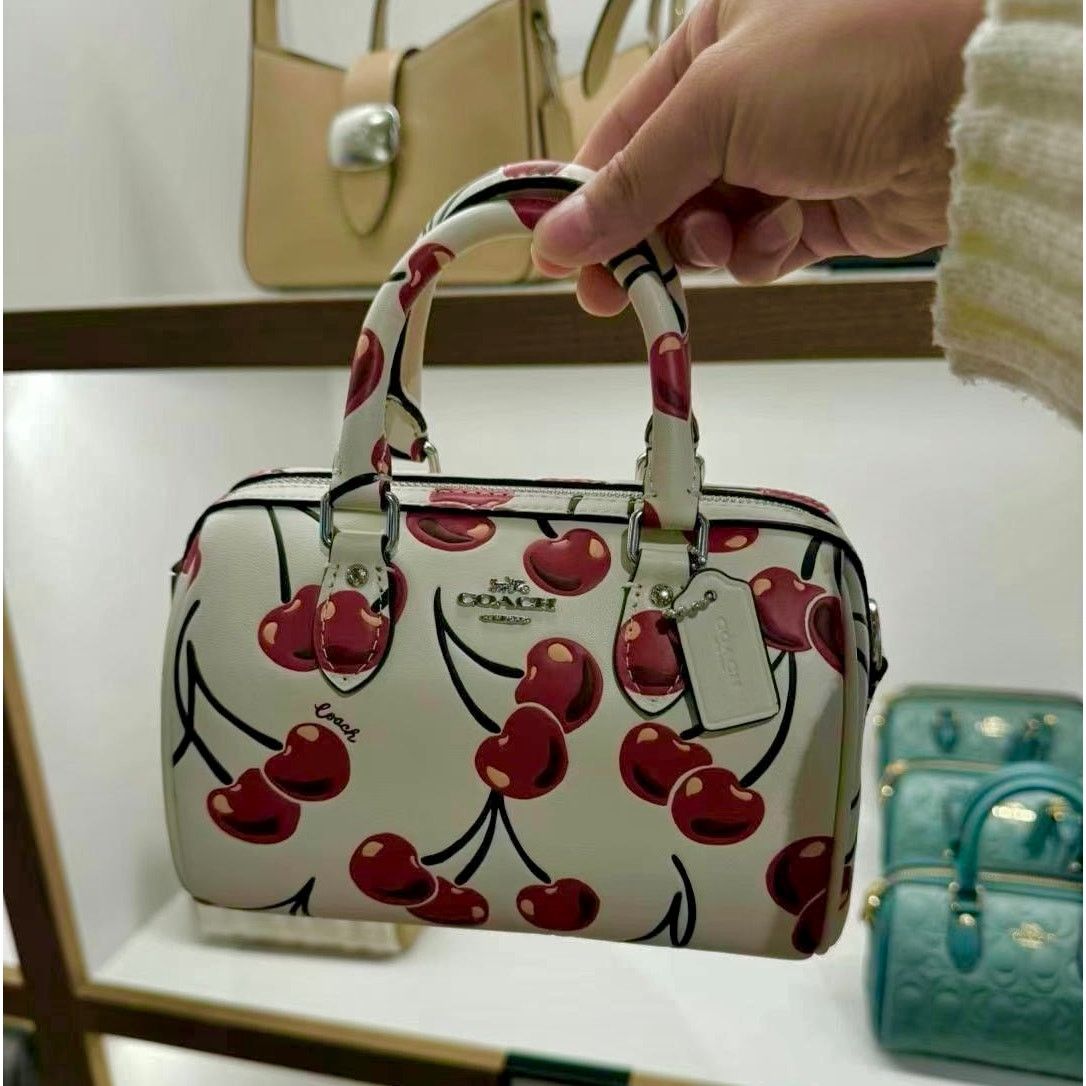Coach NWT Limited Coach Mini Rowan Crossbody Bag With Cherry Size ONE SIZE - 7 Thumbnail
