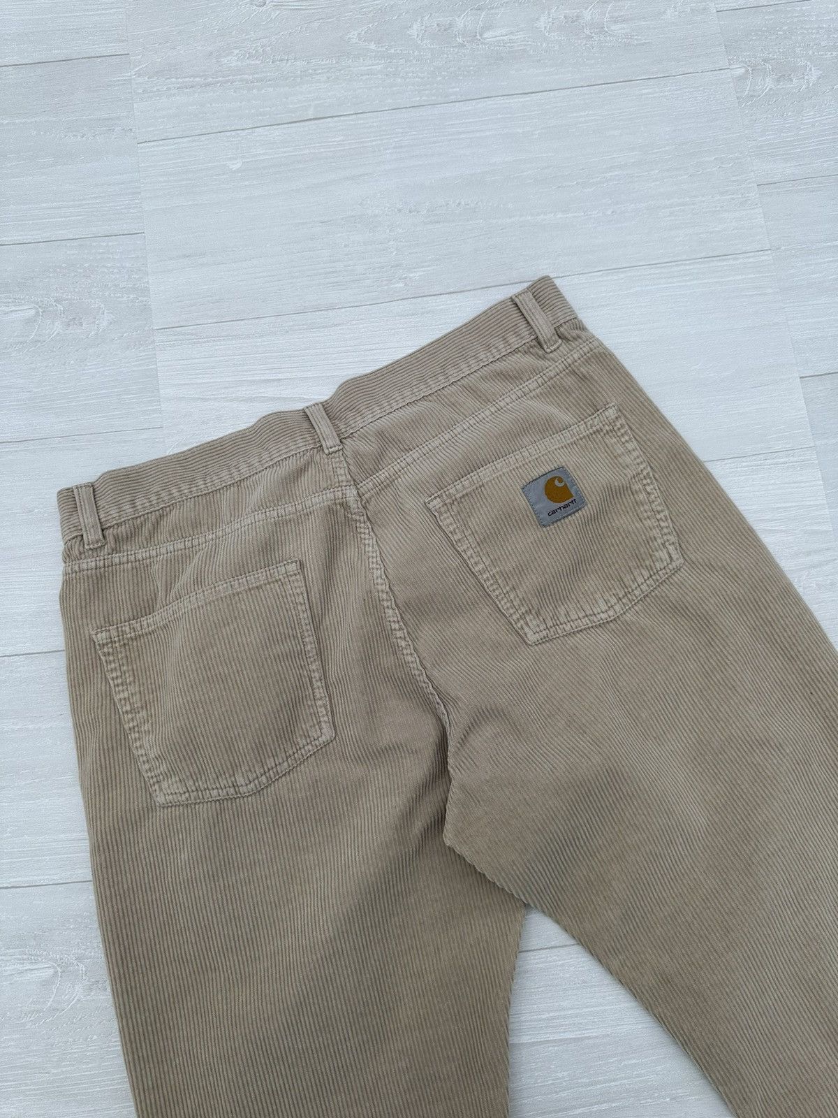 Carhartt W.I.P Newel Corduroy Khaki / Earth Pants Sz. 34