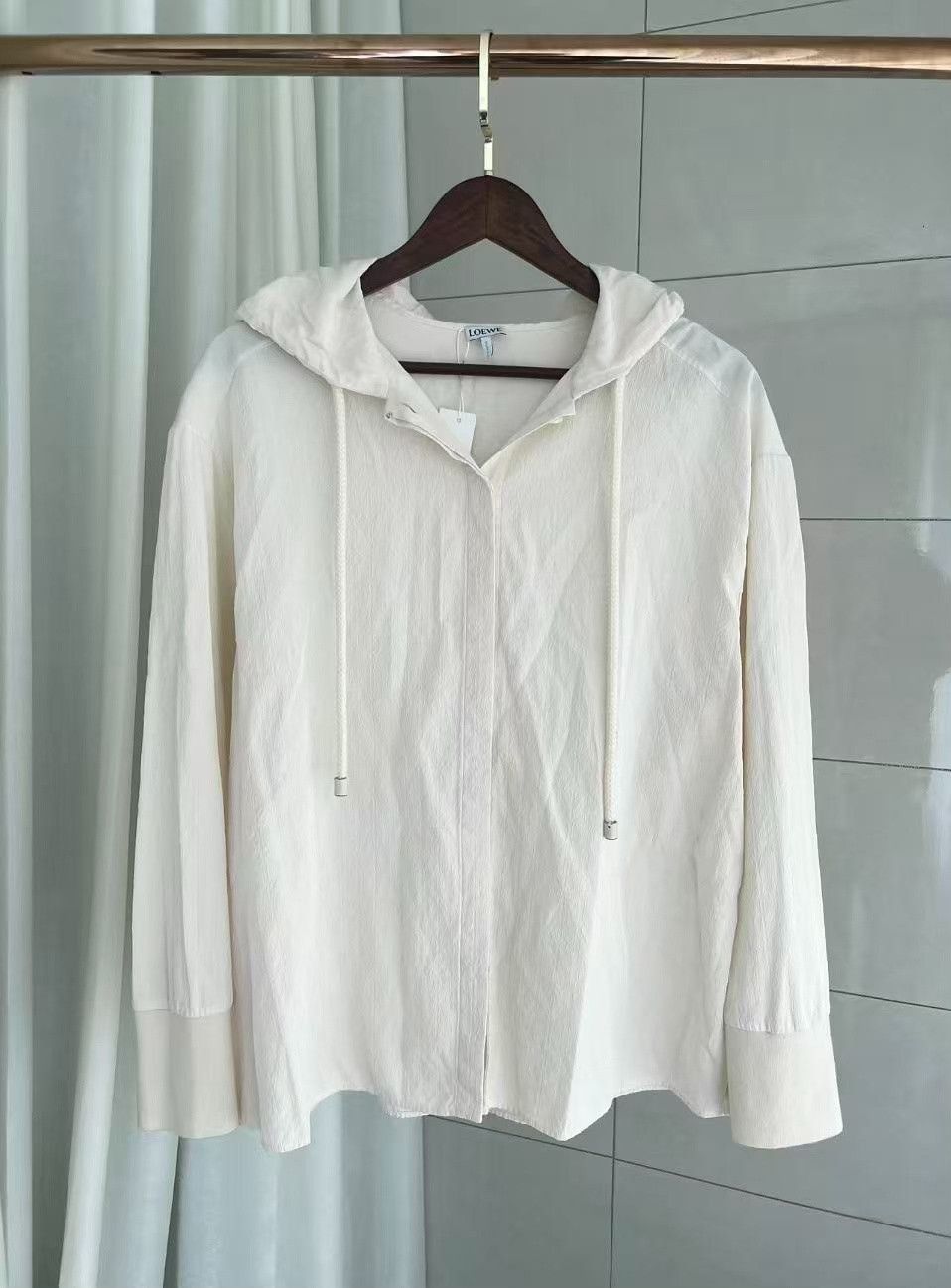 Loewe Loewe Early Autumn Jacquard Hooded Shirt Size US M / EU 48-50 / 2 - 1 Thumbnail