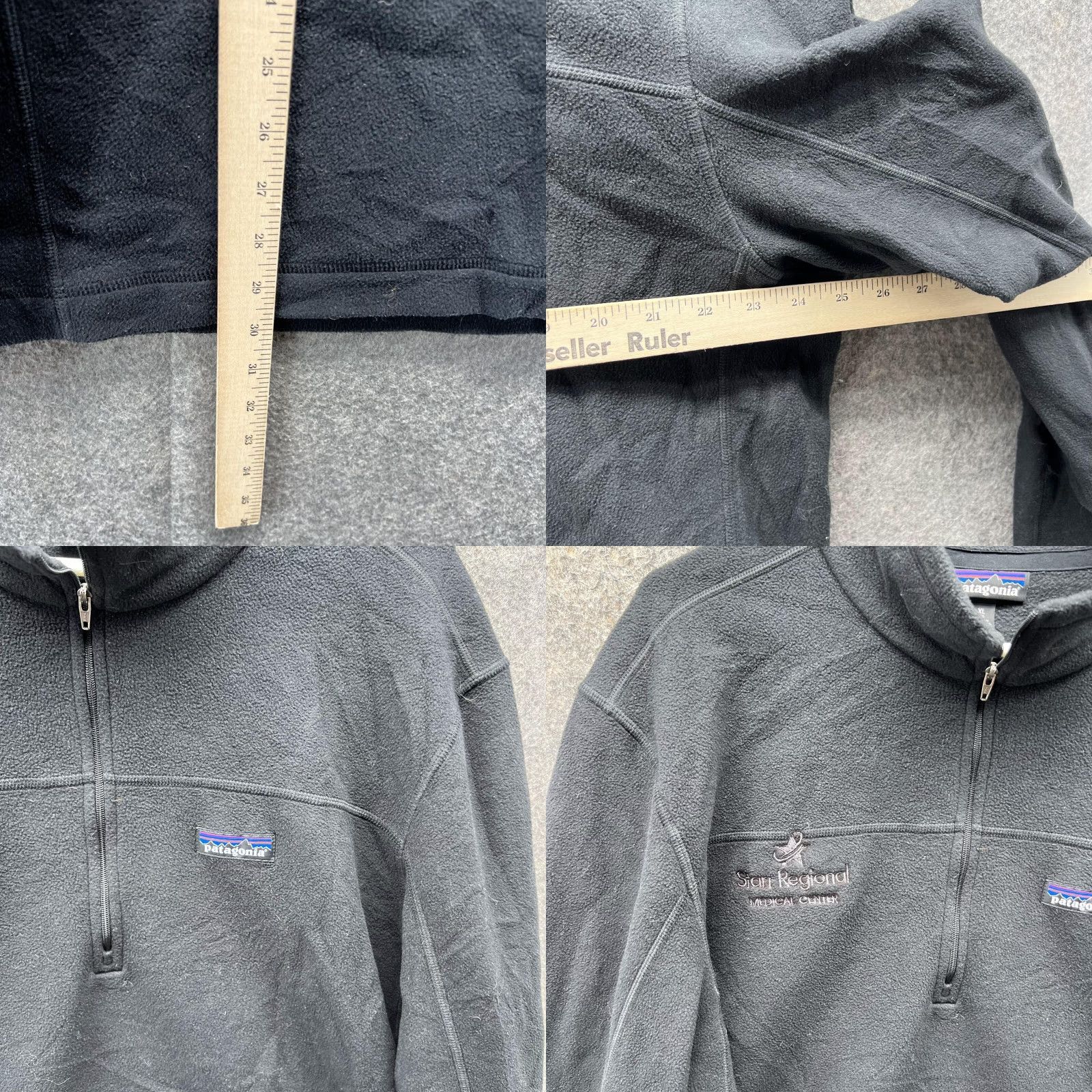 Patagonia Patagonia Sweater Pullover Half Zip Mock Neck Black XL Men Regular Fleece 1/2 Zip Logo Vintage: No Size US XL / EU 56 / 4 - 8 Thumbnail