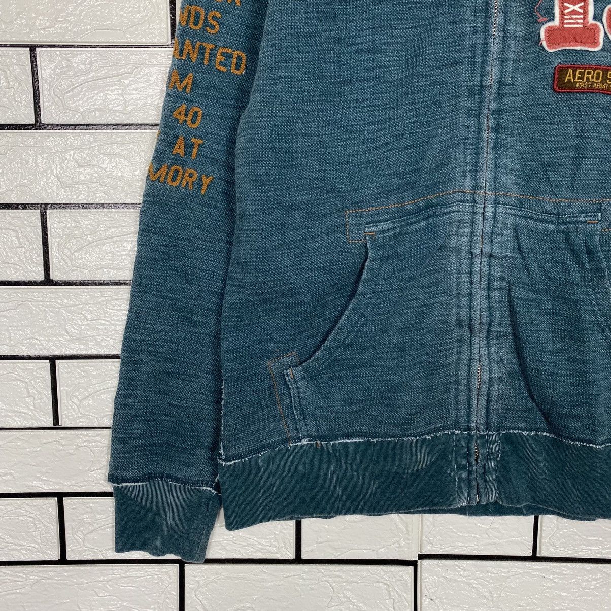 Avirex 📌Vintage Bomber Zipper Hoodie Jacket Avirex Over Print Size US L / EU 52-54 / 3 - 5 Thumbnail