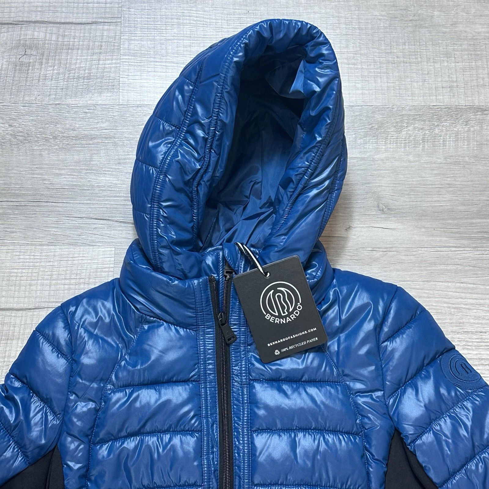 Other Bernardo Super Swift Puffer Coat Womens Sz XS Hooded Pockets Size XS / US 0-2 / IT 36-38 - 4 Thumbnail