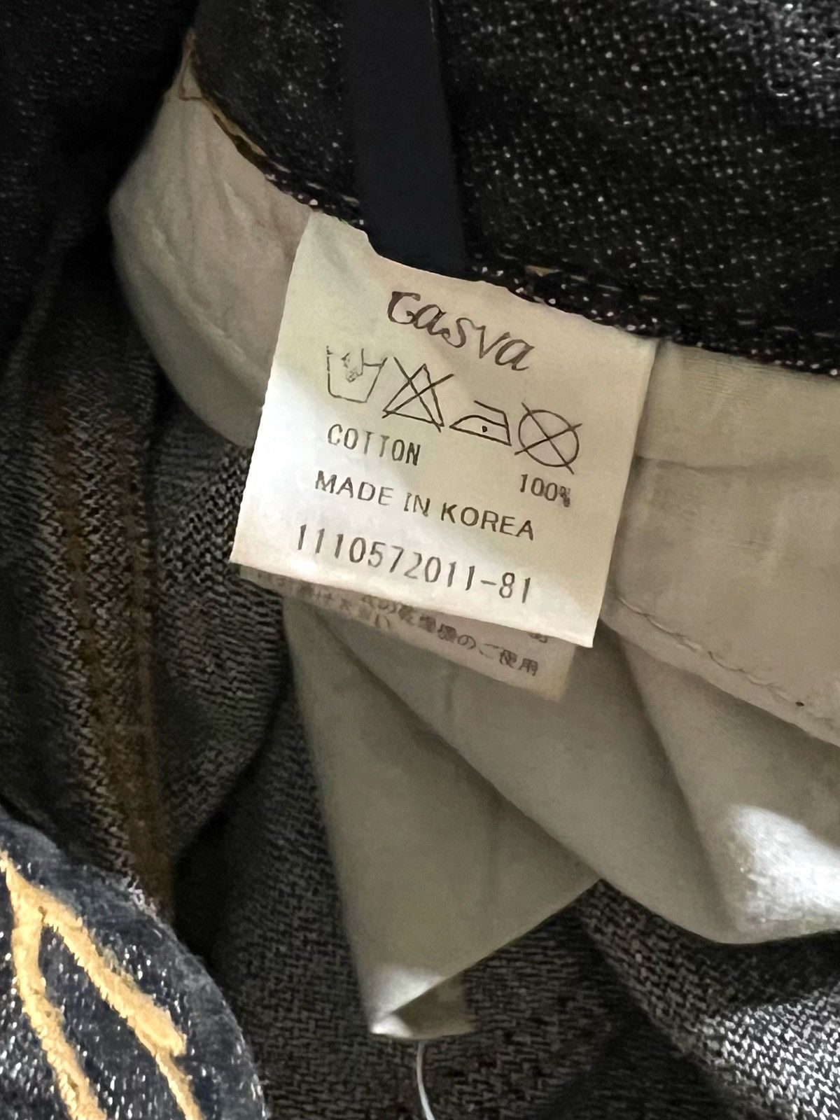Japanese Brand Casva Distressed Flare Jeans Black Wash Y2K Japanese Brand Size US 32 / EU 48 - 16 Thumbnail