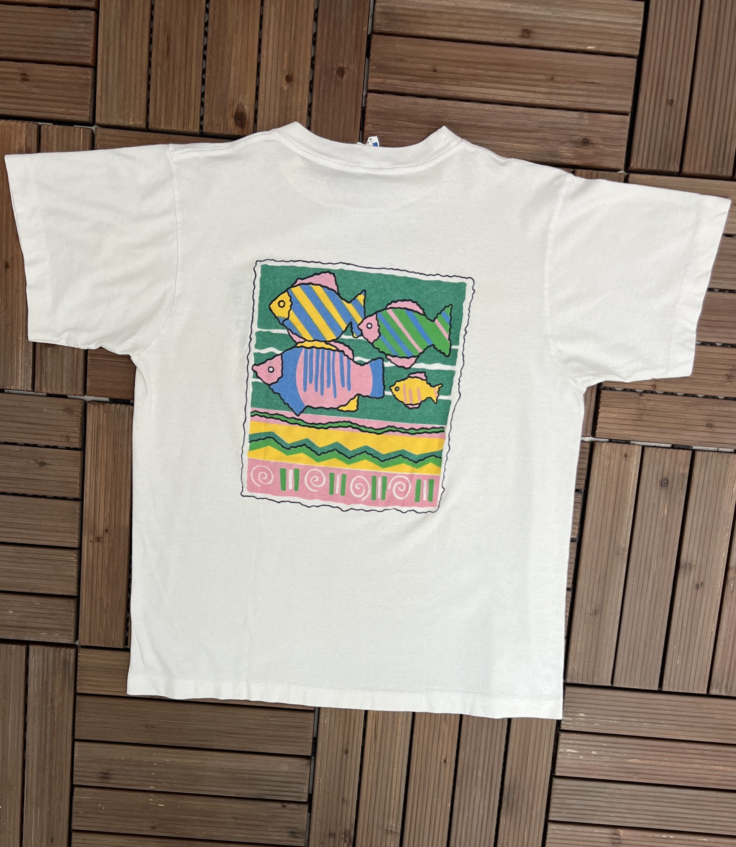 Vintage Cayman Islands Fish Vintage Tourist White T-Shirt Size US M / EU 48-50 / 2 - 4 Thumbnail
