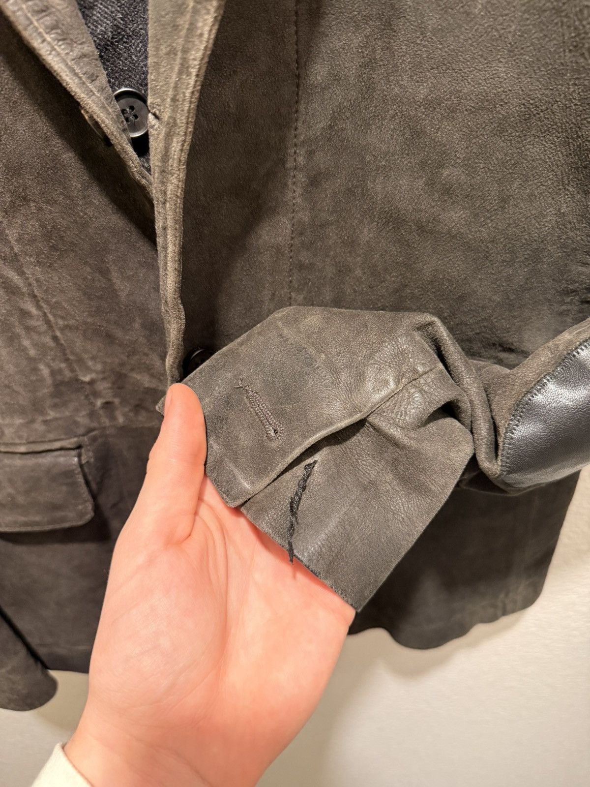 Allsaints AllSaints Leather Survey Blazer Jacket Size US M / EU 48-50 / 2 - 2 Thumbnail
