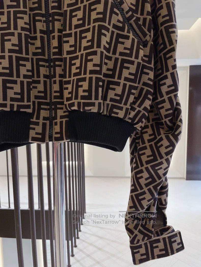 Fendi Fendi FF logo full print, puff sleeve jacket Size XXS / US 00 / IT 34 - 4 Thumbnail