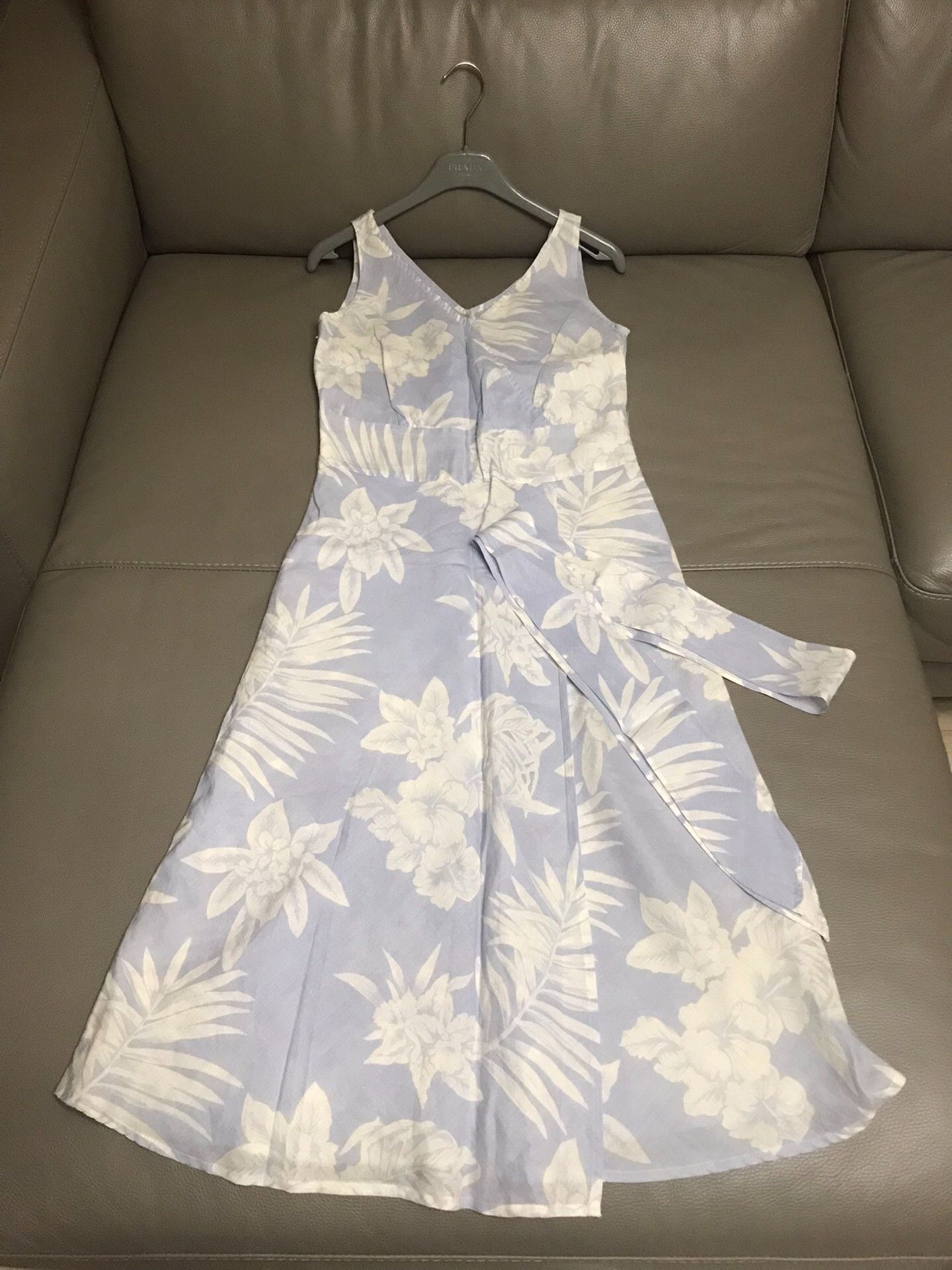 Jigsaw Light Blue Floral Sleeveless Dress, Women's (Size M) — image 3 of 6