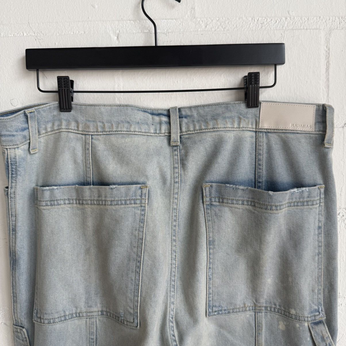 Nahmias Nahmias Blue Double Knee leg Denim Size US 36 / EU 52 - 5 Thumbnail