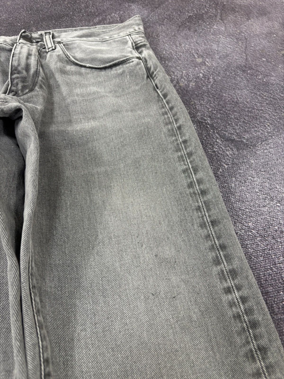 Carhartt Carhartt WIP Vicious Men’s Slim Straight Grey Pants Jeans Size US 31 - 5 Thumbnail