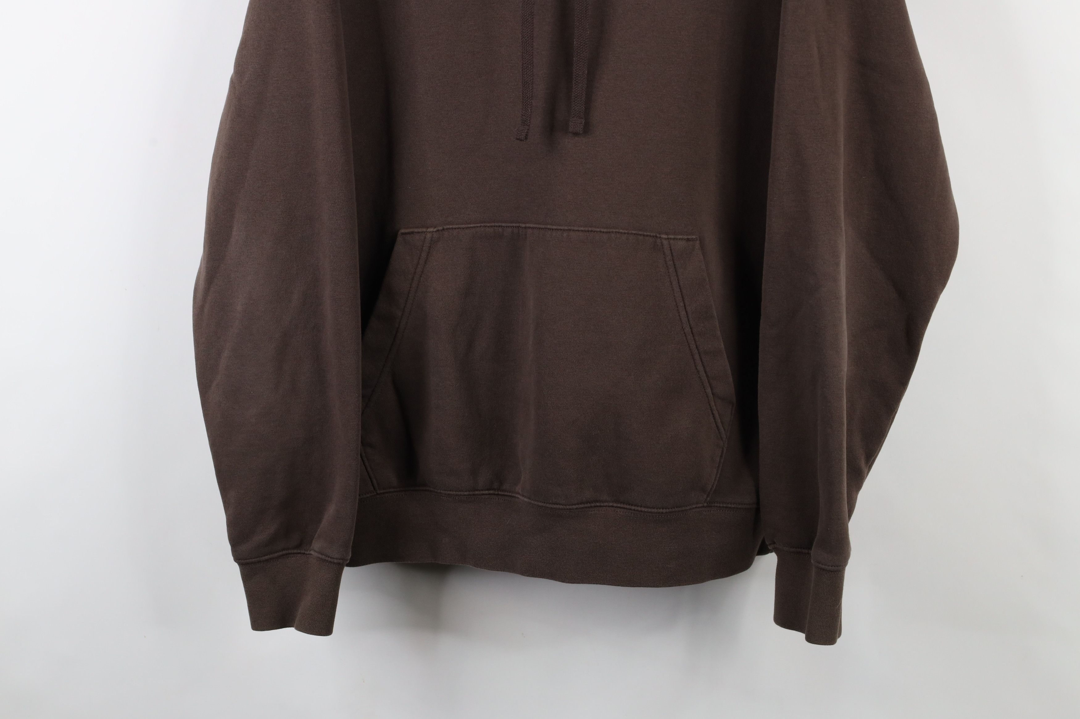 Nike × Vintage Vintage Y2K Nike Scott Mini Swoosh Hoodie Chocolate Brown Size US M / EU 48-50 / 2 - 3 Thumbnail