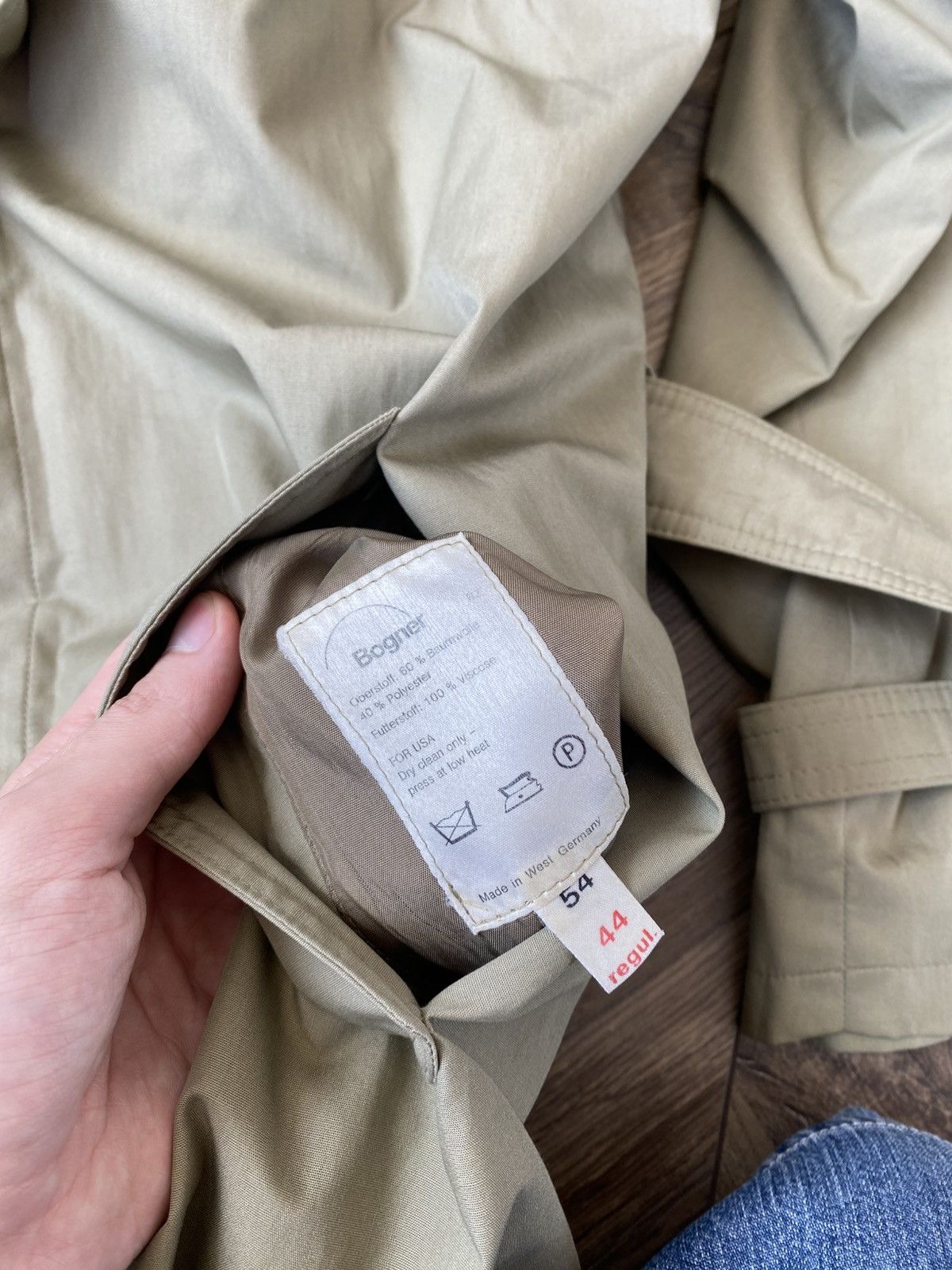 Bogner Vintage Bogner Trench Coat with belt Size US L / EU 52-54 / 3 - 9 Thumbnail