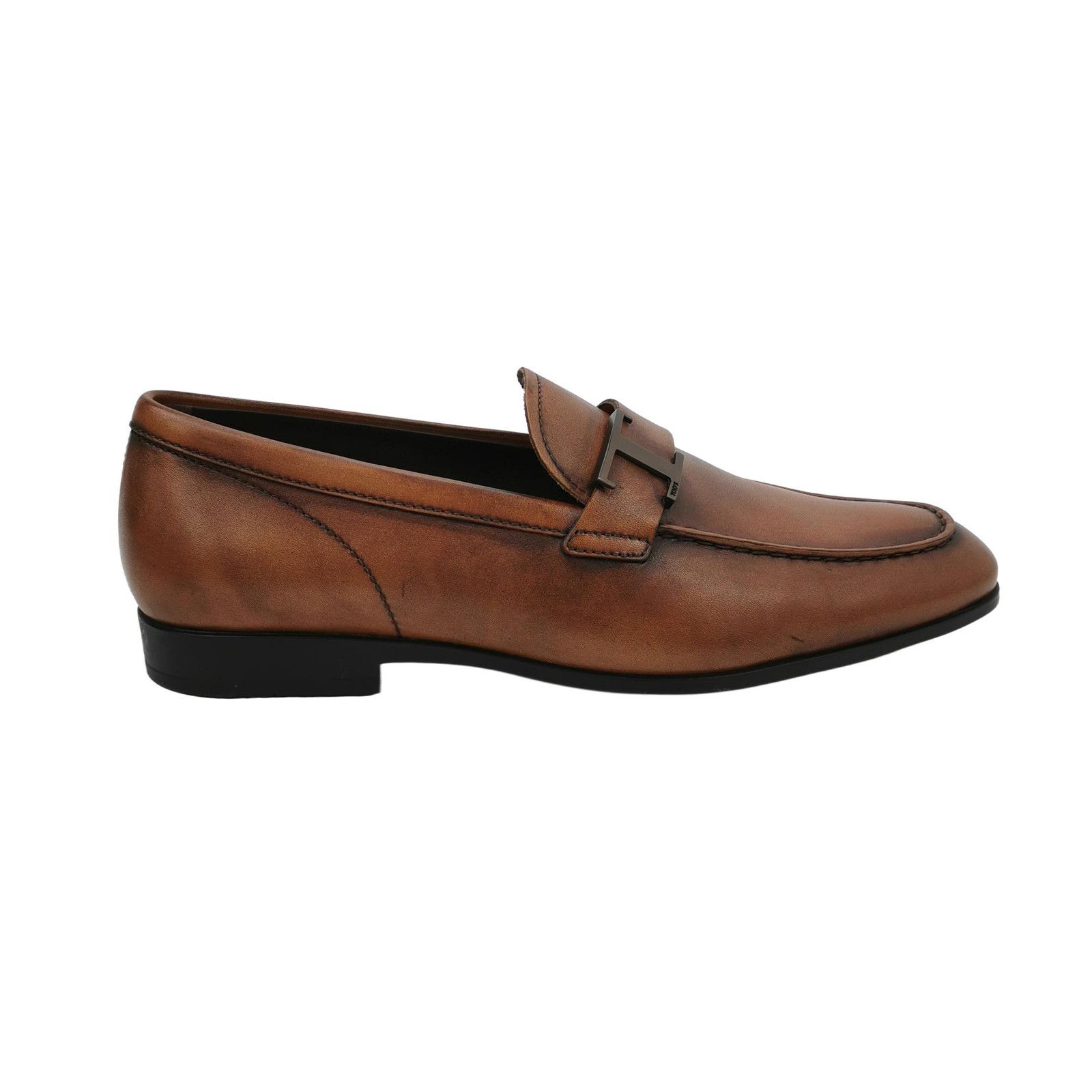 Tod's Tod's T-Logo Burnished Leather Loafers Size 7.5 Size US 7 / EU 40 - 1 Thumbnail