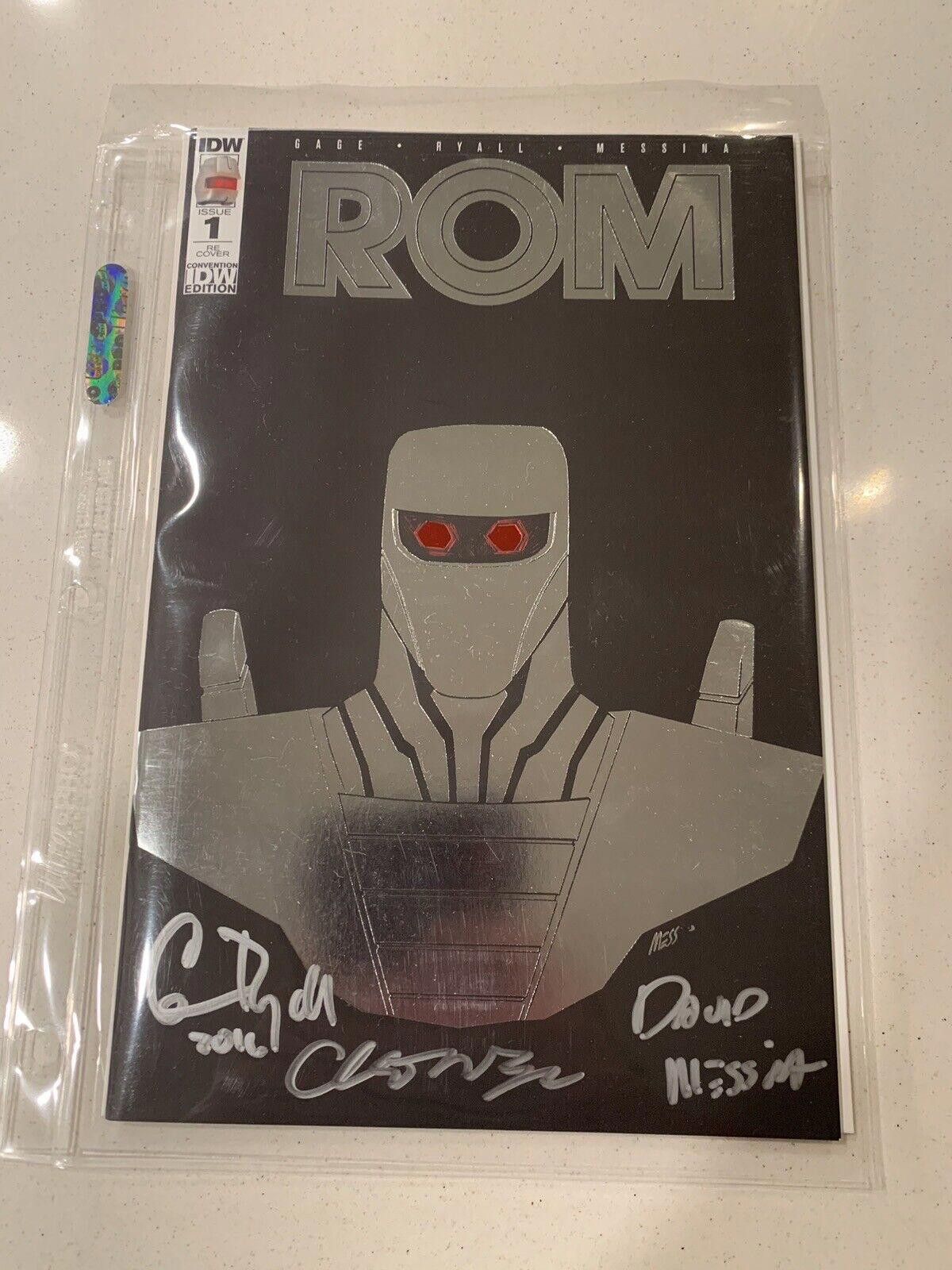Designer ROM #1 IDW Convention Re-Cover Signed Messina Gage Ryall Size ONE SIZE - 1 Thumbnail