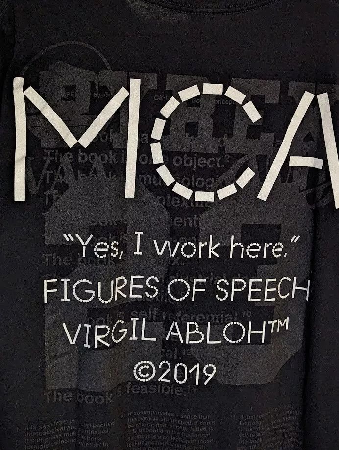 Virgil Abloh Virgil Abloh x MCA Figures of Speech Staff Tee - large Size US L / EU 52-54 / 3 - 9 Thumbnail