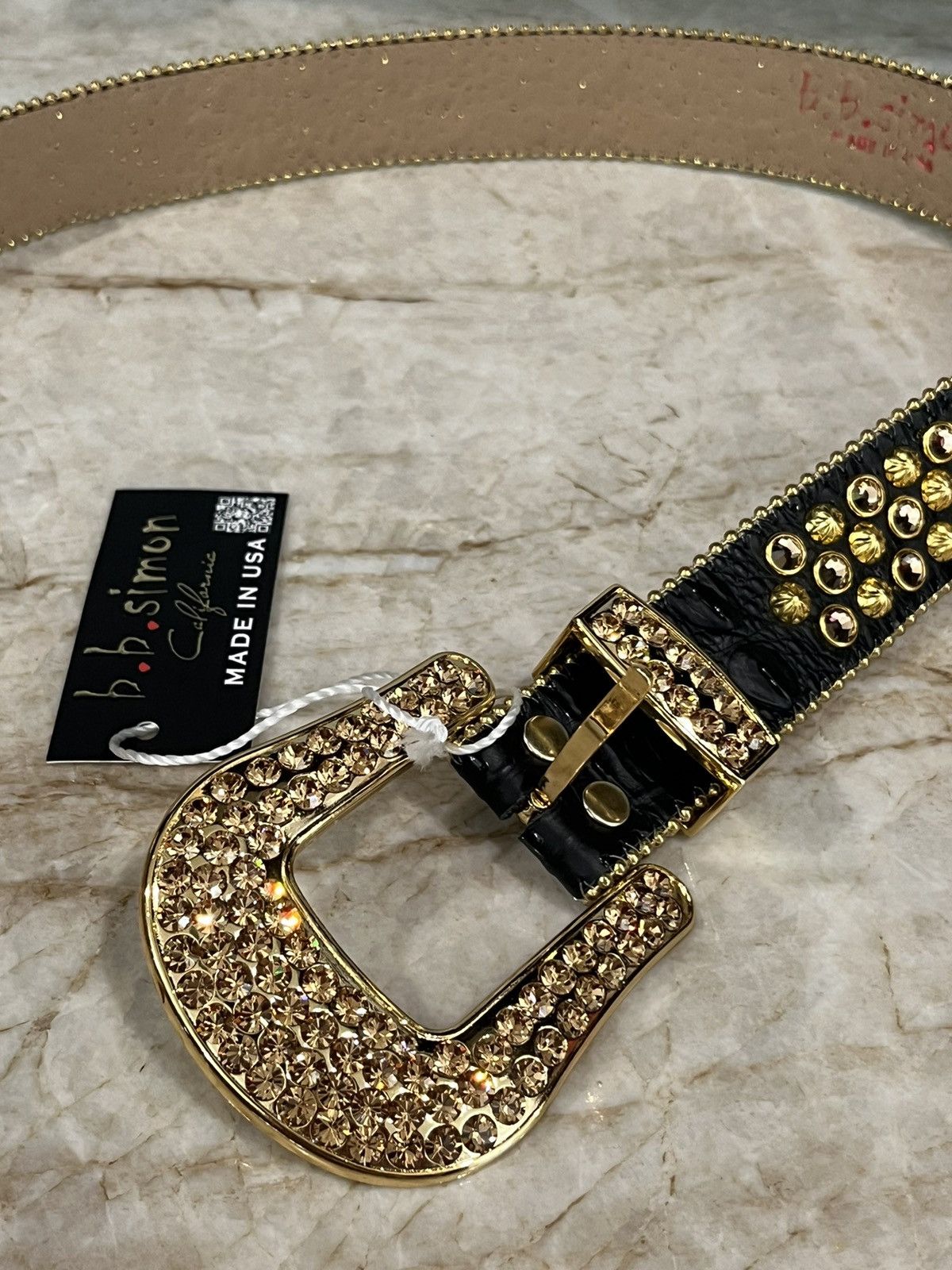 B.B. Simon Bb Simon Belt Size 36 - 2 Thumbnail