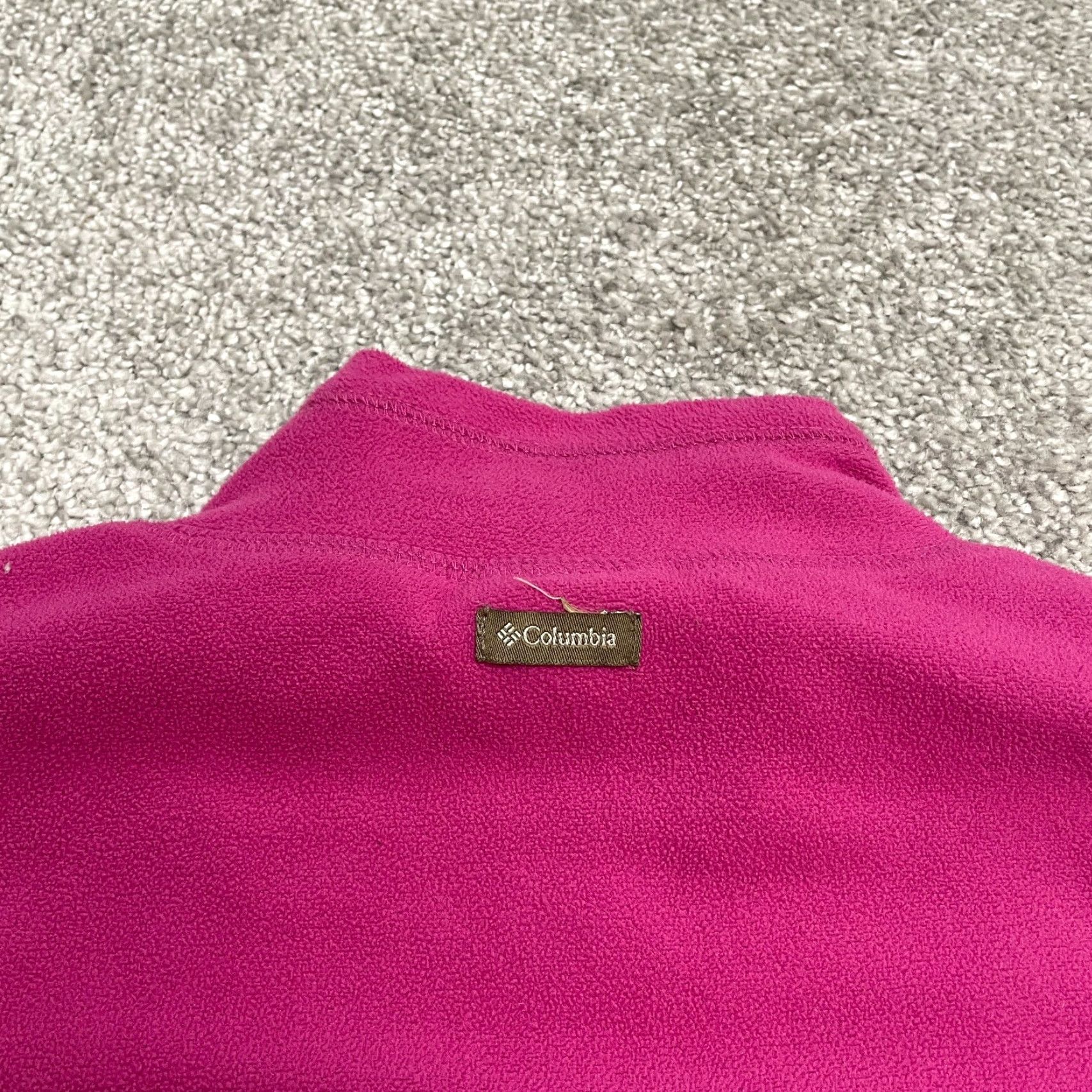 Pinko Columbia Jacket Womens XL Pink 1/4 Zip Fleece Lightweight Outdoor Hiking Shirt casual athletic Size XL / US 12-14 / IT 48-50 - 4 Thumbnail