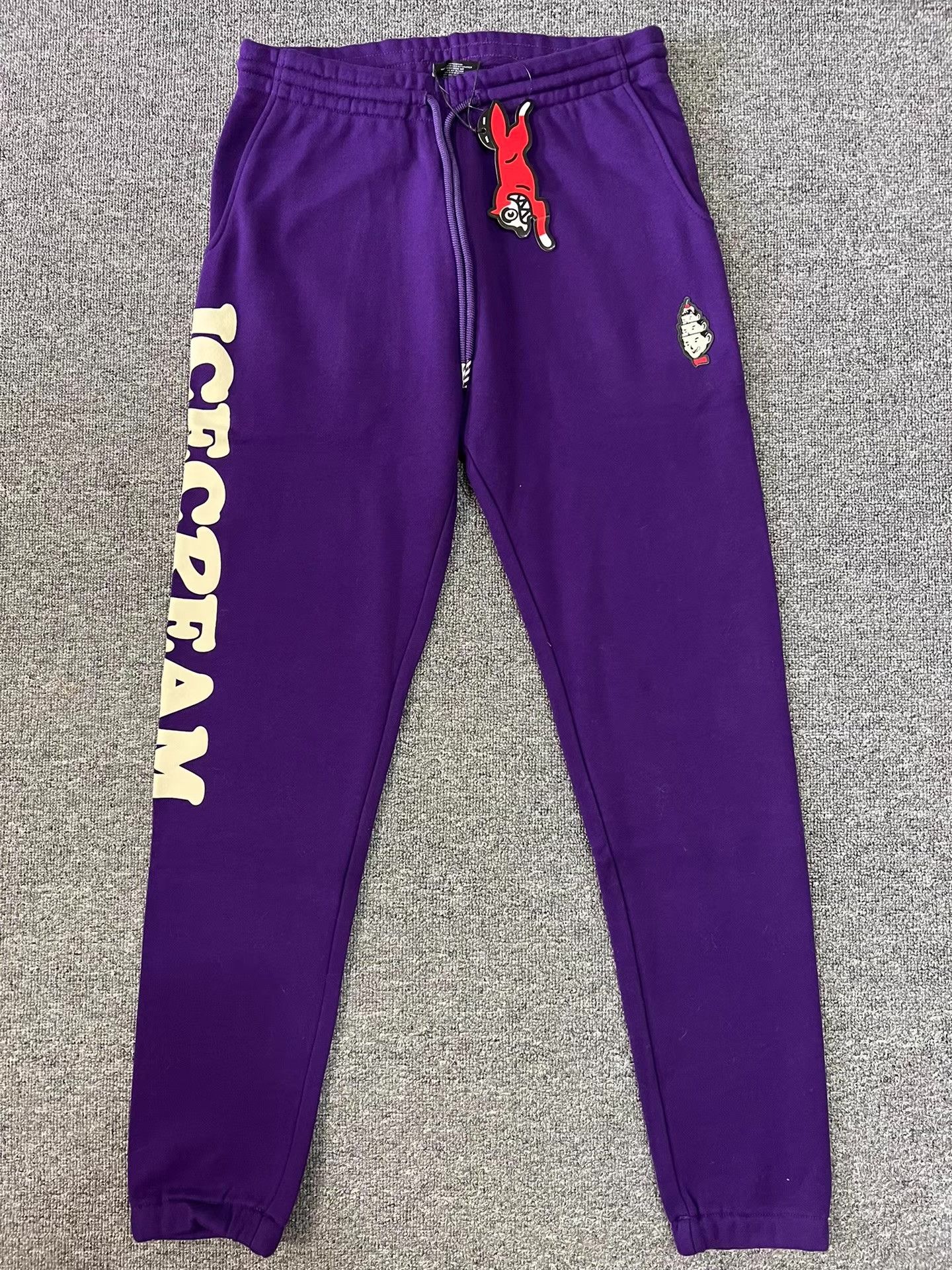 Japanese Brand BBC ICECREAM French Terry Puff Embroidery Sweatpants Q7 Size US 34 / EU 50 - 1 Thumbnail