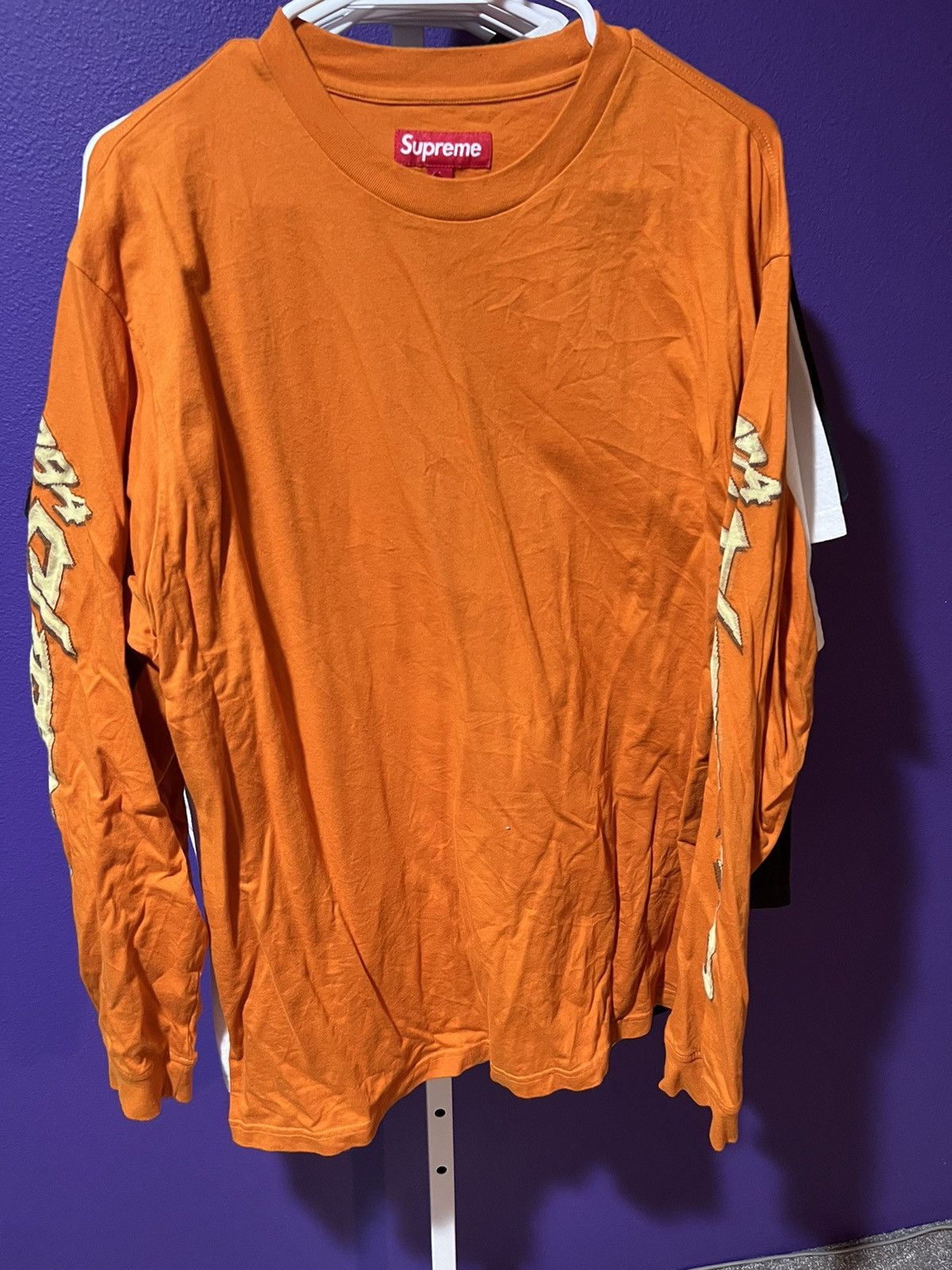 Supreme Racing Intarsia L/S Top Bright Orange