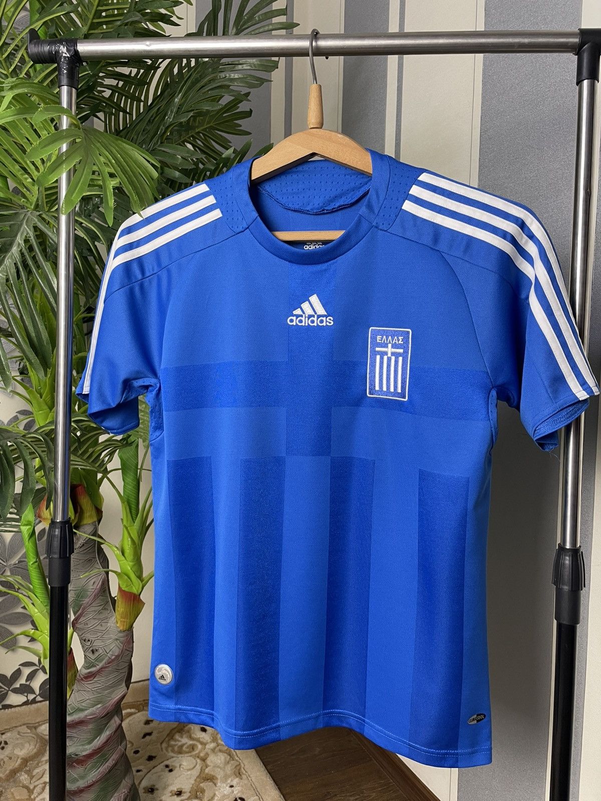 Adidas Vintage Adidas Greece 2007-2009 Soccer Jersey Size US S / EU 44-46 / 1 - 1 Thumbnail