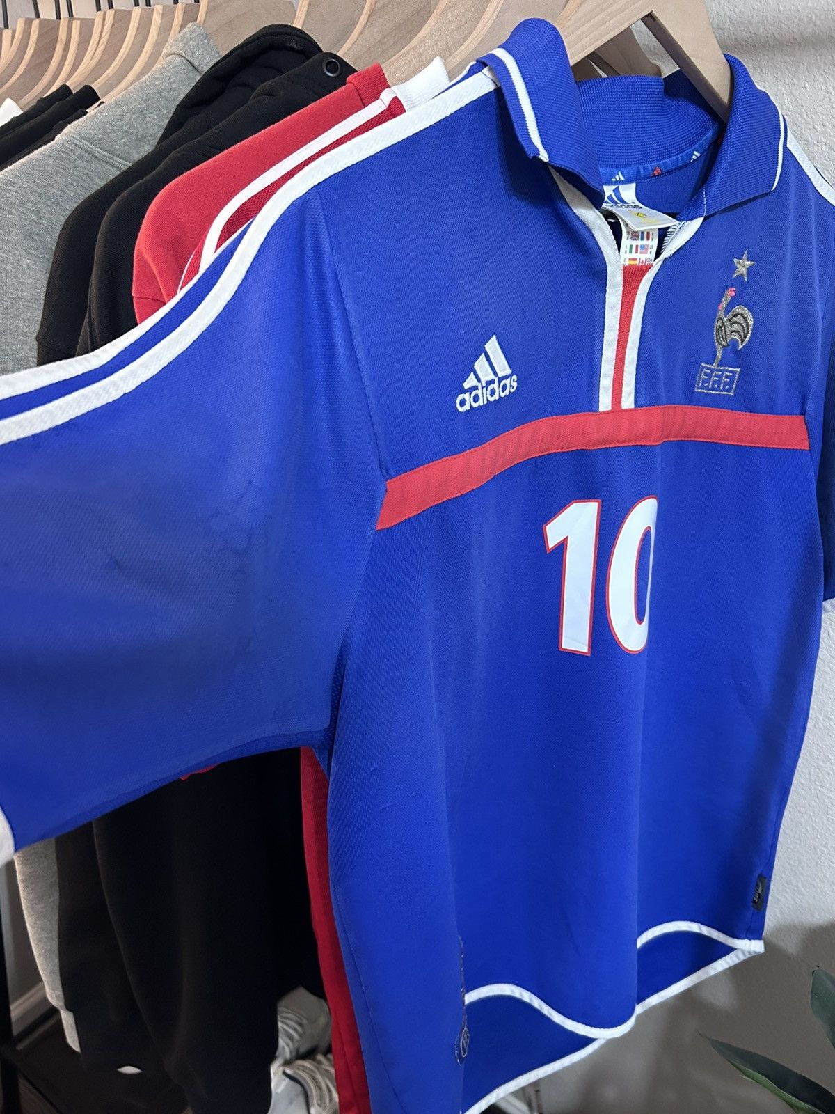 Adidas Adidas France 2000-02 Home Jersey Size US M / EU 48-50 / 2 - 6 Thumbnail