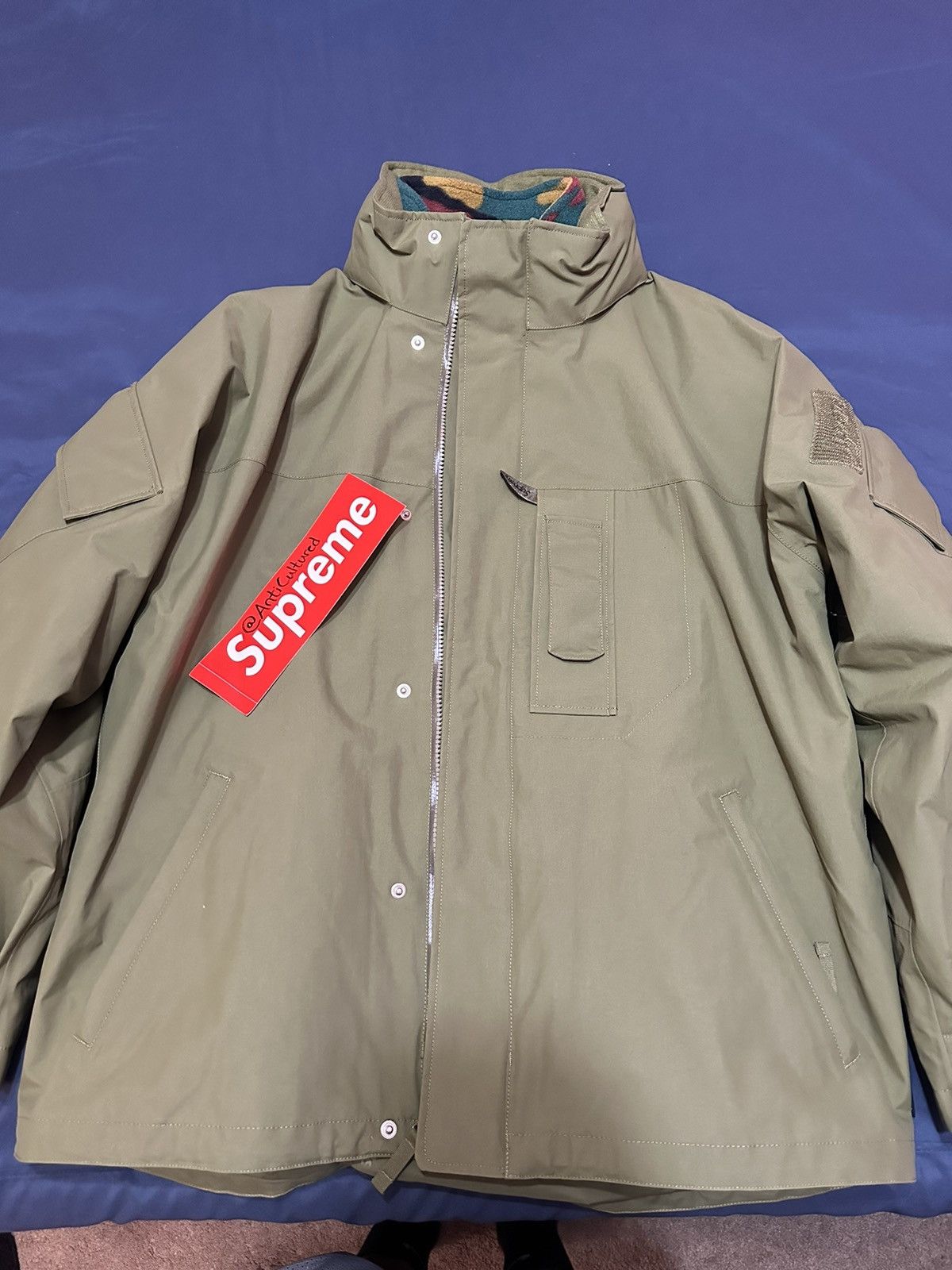 image of Goretex 2 In 1 Jacket in Olive, Men's (Size Medium)