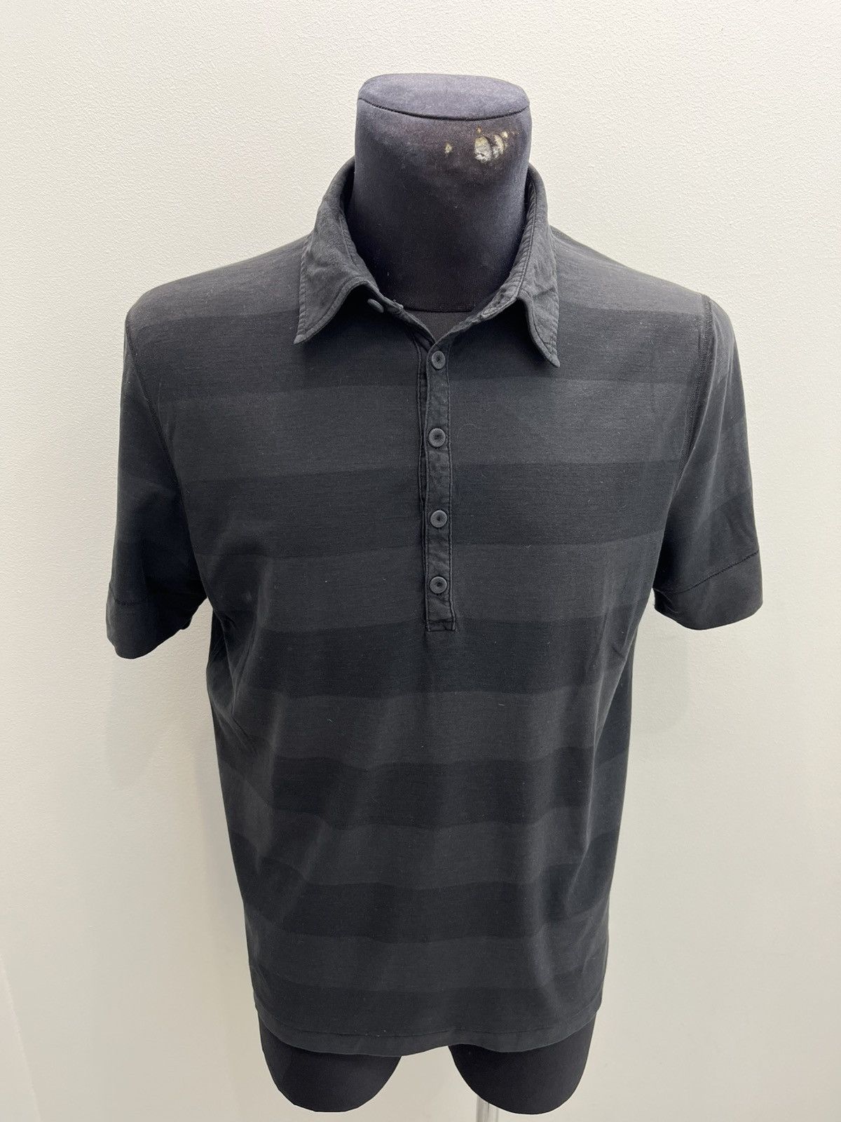 hannes roether Hannes Roether Striped Cotton Polo Shirt Size US L / EU 52-54 / 3 - 1 Thumbnail