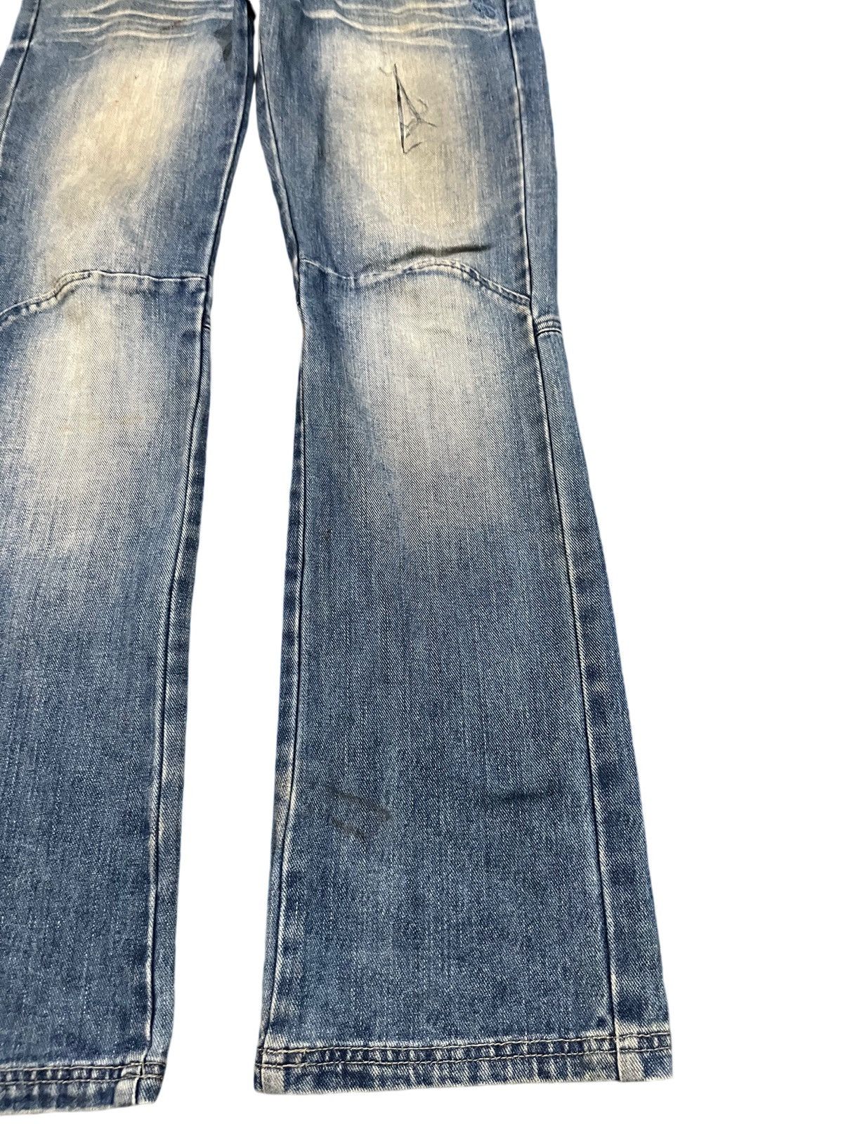 14th Addiction Vintage Sound Beach Flare Unique Grafitti Denim Size US 33 - 4 Thumbnail