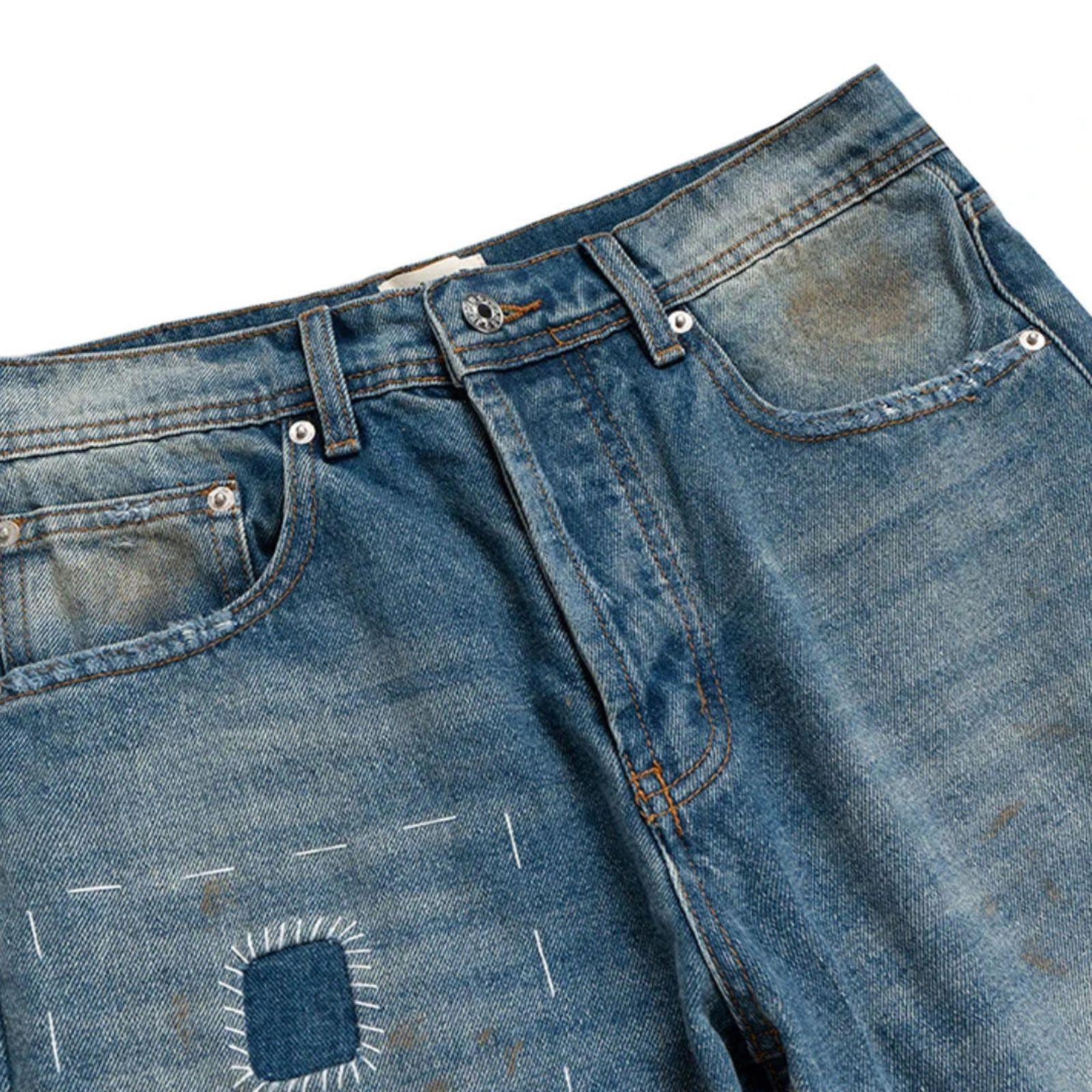 Vintage Distressed Flare Leg Jeans Size US 30 / EU 46 - 10 Thumbnail