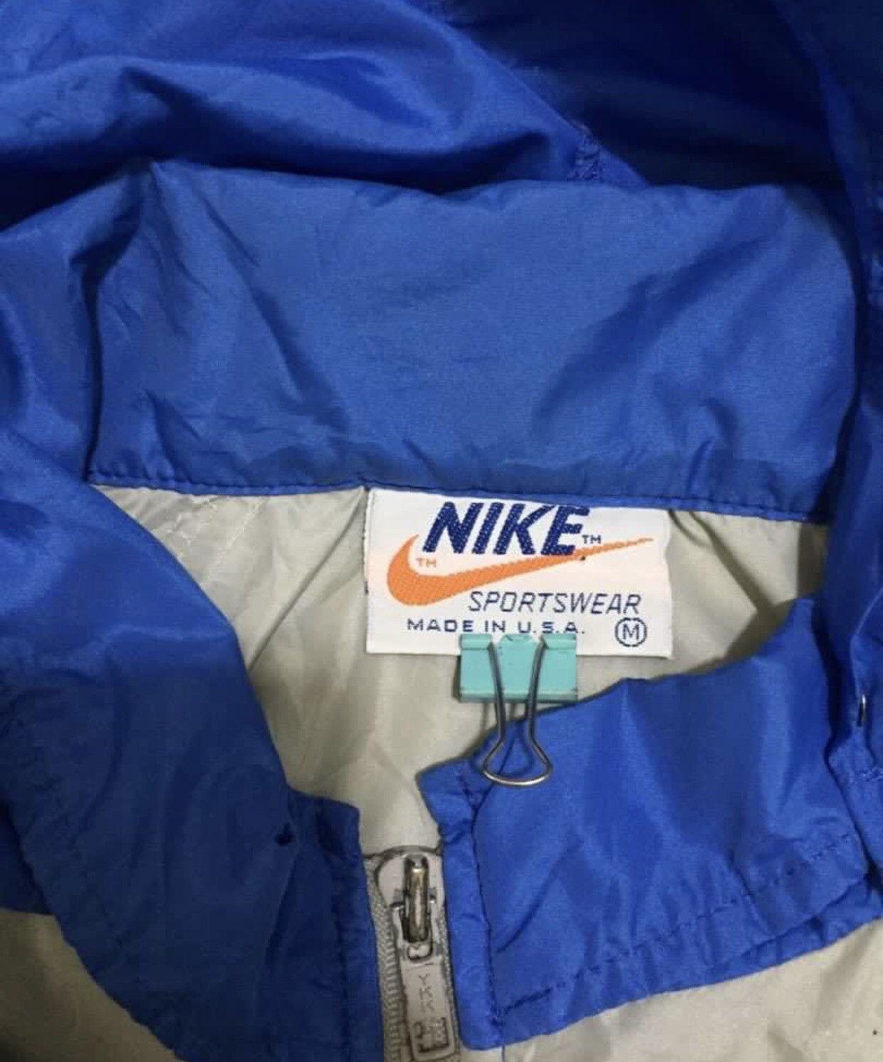 Nike Vintage Nike Orange Tag windbreaker Size US M / EU 48-50 / 2 - 3 Thumbnail